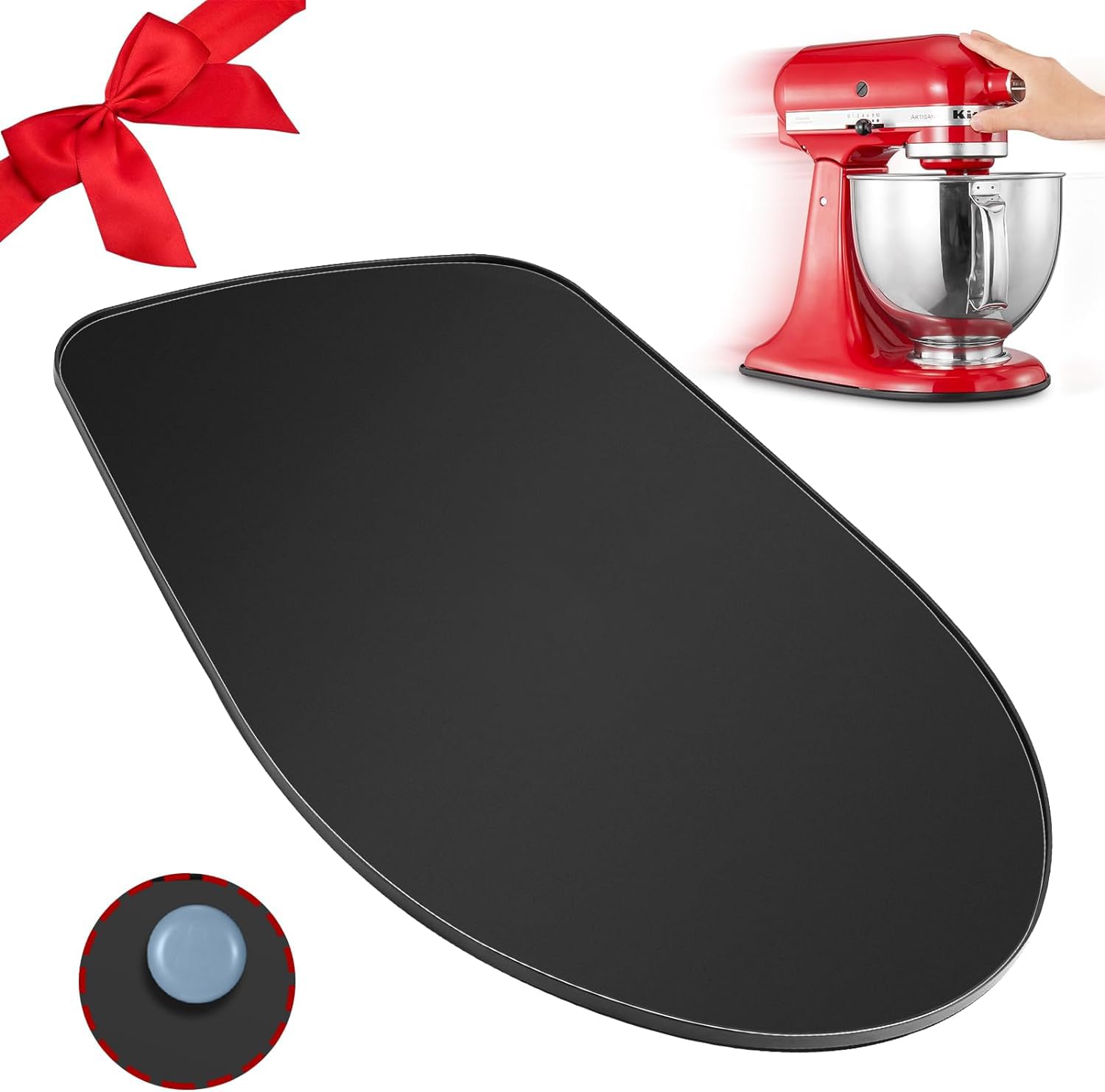 Sliding Mat For Kitchenaid Mixer   Metal Mixer Mover Slider Mat Compatible With Kitchenaid 4.5 5Qt Tilt Head Stand Mixer, Mixer