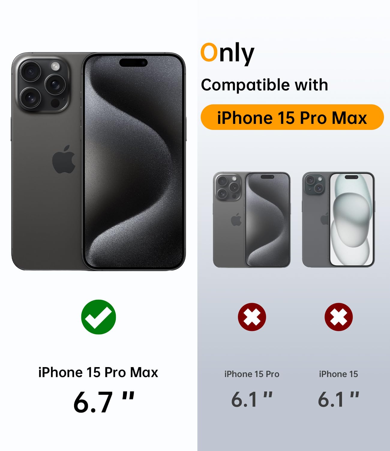 Jueshituo For Iphone 15 Pro Max Case With Magnetic Stand [Full Camera Protection] [Compatible With Magsafe] Mil Grade Shockproof