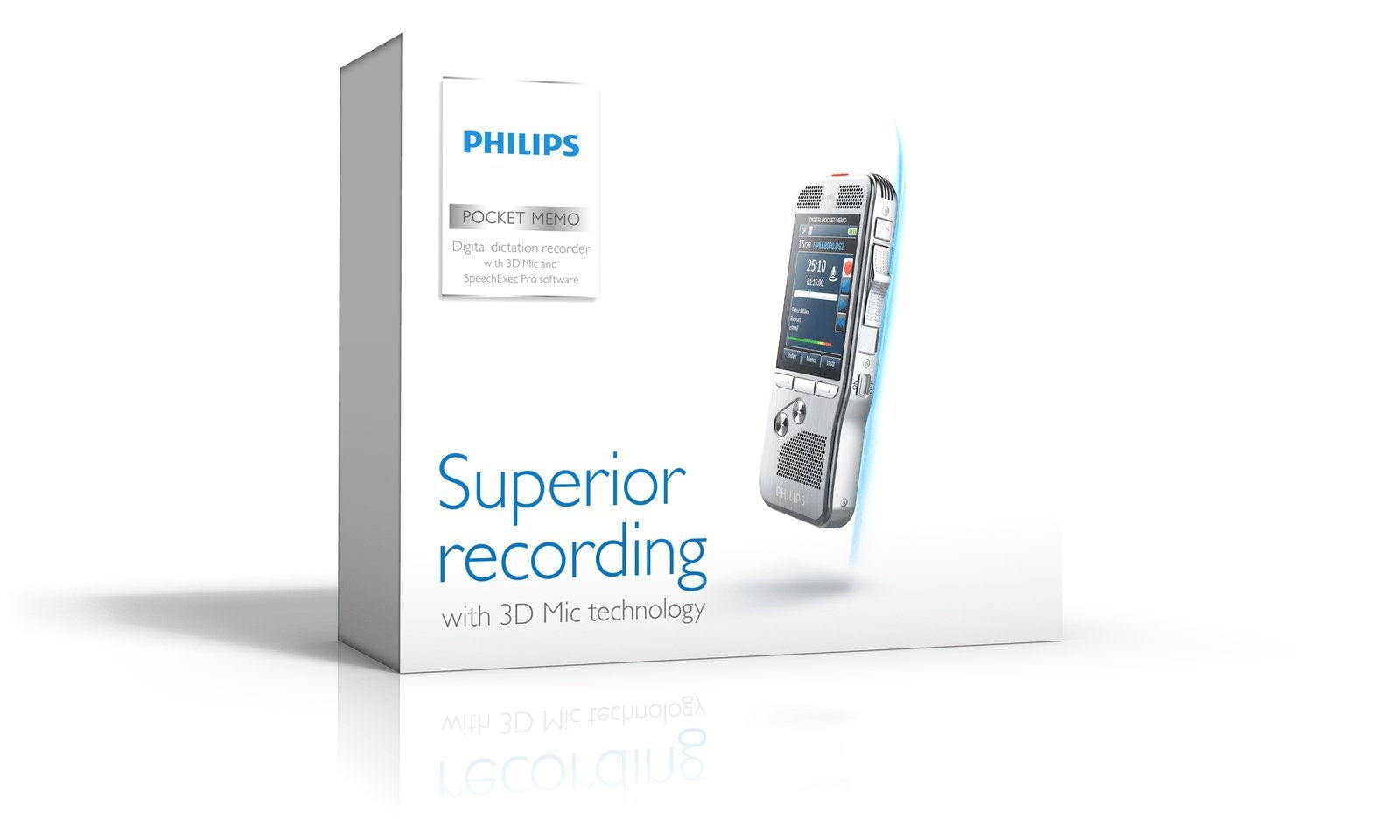 Philips Dpm 8000 Professional Digital Pocket Memo With Cradle And Speechexec Pro Software