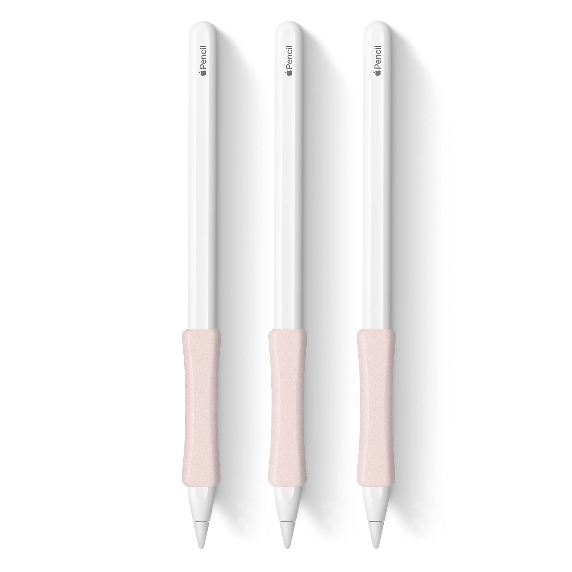 3 Pack Pink Ipencil Grips Case Cover Ergonomic Silicone Sleeve Holder Compatible With Apple Pencil 2Nd Generation, Ipad Pro 11 1