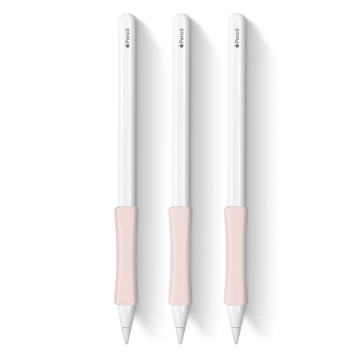 3 Pack Pink Ipencil Grips Case Cover Ergonomic Silicone Sleeve Holder Compatible With Apple Pencil 2Nd Generation, Ipad Pro 11 1