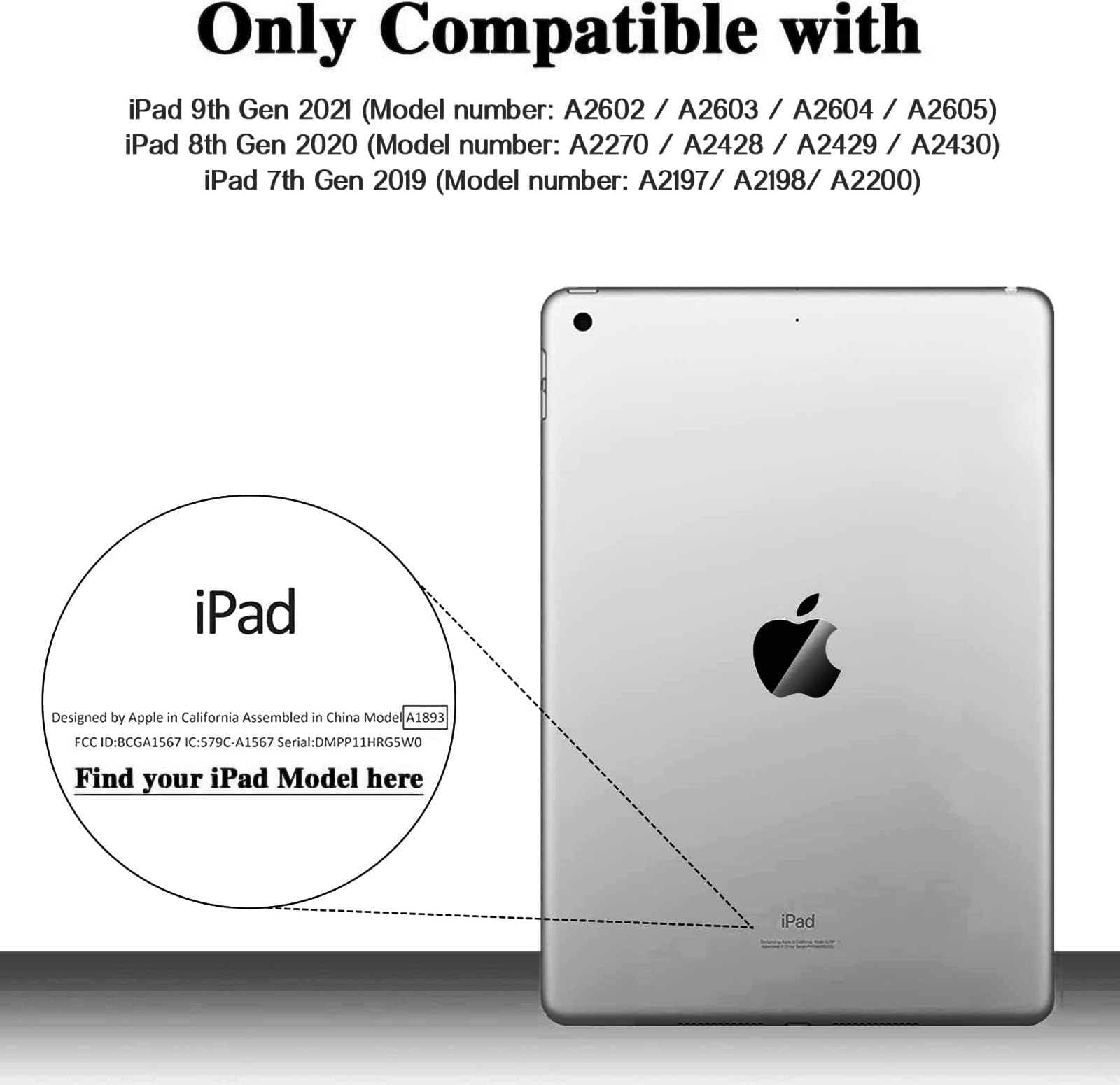 Ltrop Kids Case For Ipad 9Th/ 8Th/ 7Th Generation (2021/2020/ 2019), Ipad 10.2 Case With Built In Screen Protector, Shockproof H