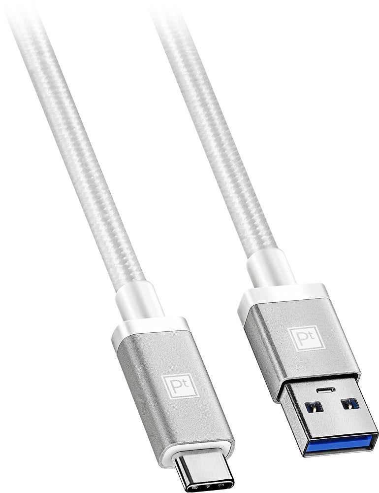 Platinum 3.3' Usb Type C To Usb Type A Charge And Sync Cable White
