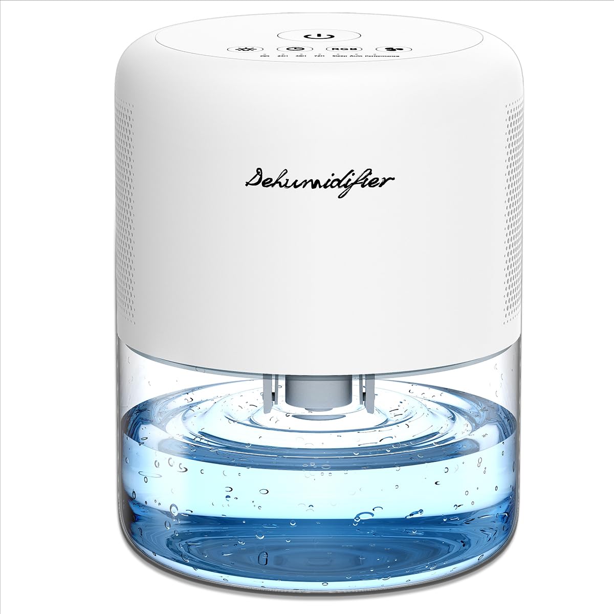 NeedDuck Dehumidifier for Home Small Quiet Dehumidifiers for 44OZ Water Tank Auto Defrost and Shutoff 10 Colors Light 4 Timer Op