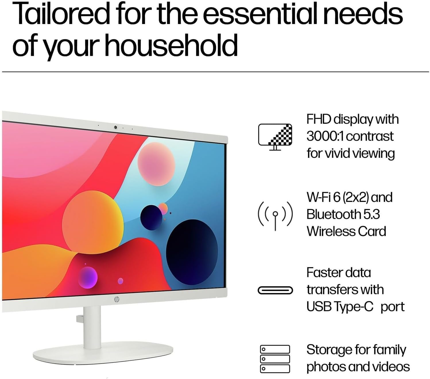 Hp 2025 22 Fhd All-In-One Desktop Computer  The New Version For Everyday Use  Latest 13Th Gen Intel Quad-Core Cpu  32Gb Ddr5  64