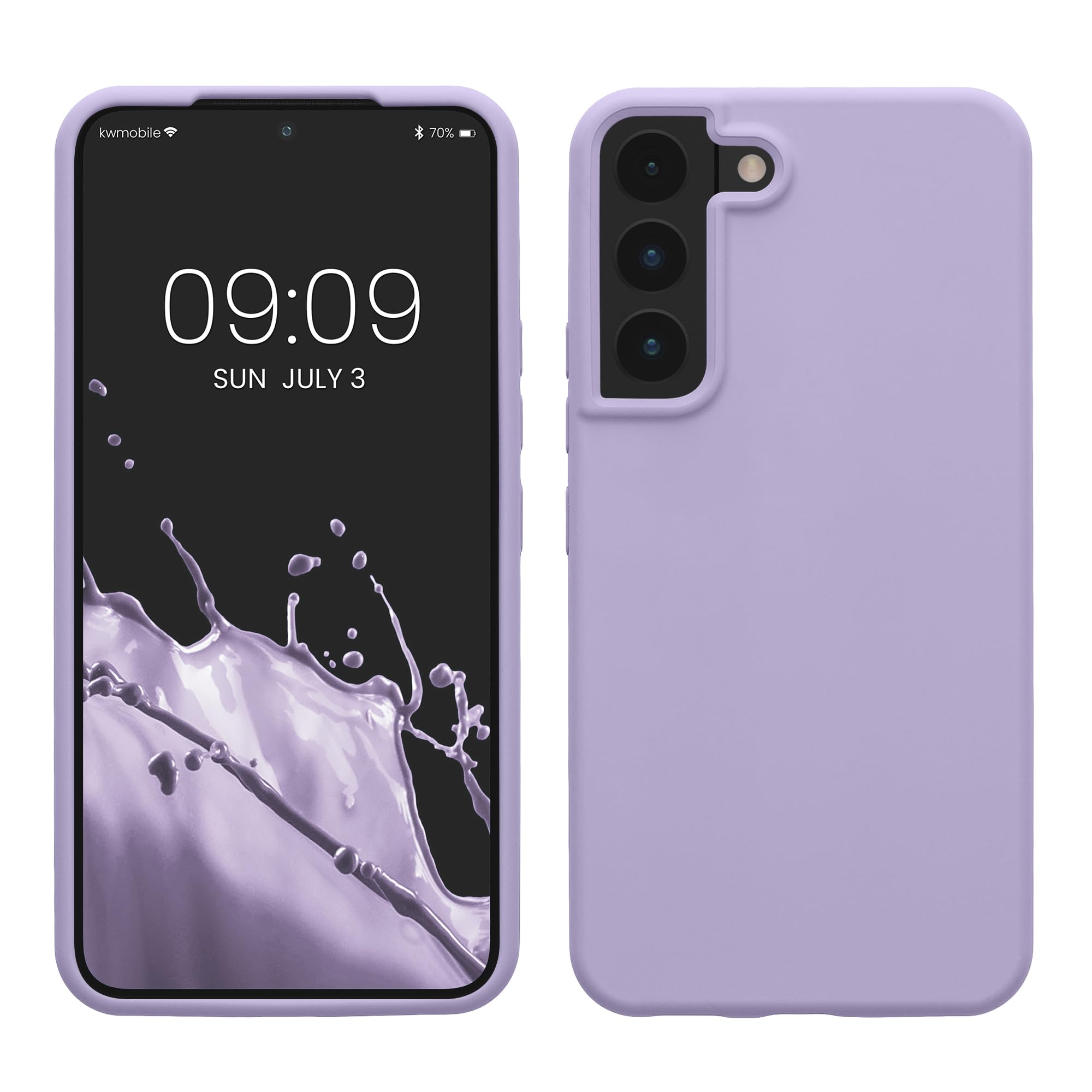 kwmobile Case Compatible with Samsung Galaxy S22 Case - TPU Silicone Phone Cover with Soft Finish - Lavender