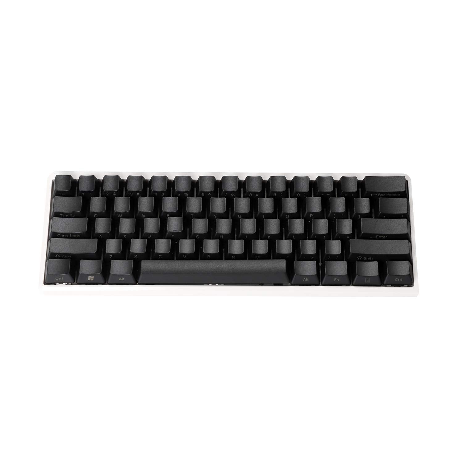 Ymdk Side Printed Thick Pbt Oem Profile 61 Ansi Keycaps For Mx Switches Mechanical Keyboard (Black) (Only Keycap)