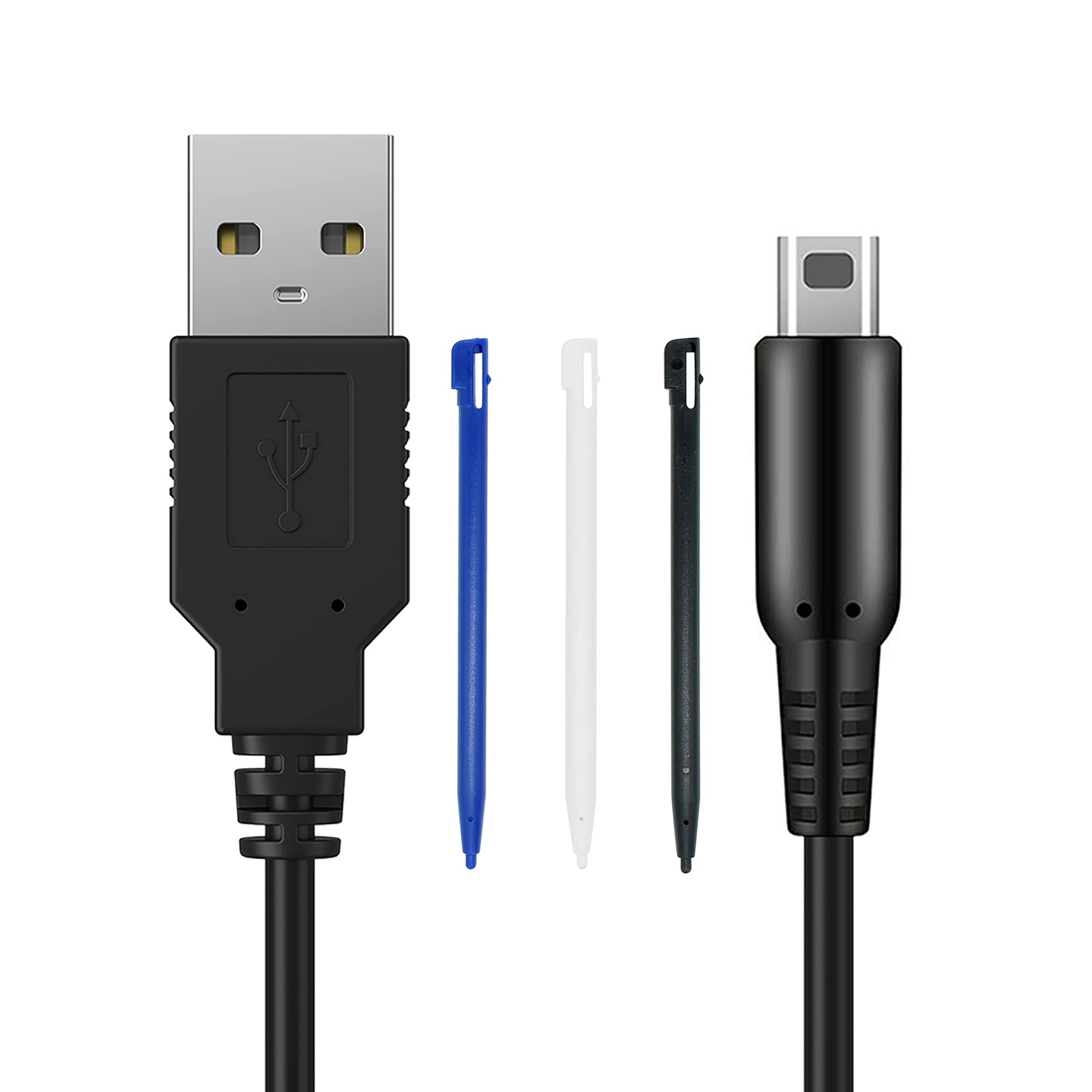 Dsi Usb Charger Cable Kit, Dsi Charger Cable And Stylus Pen Compatible With Nintendo Dsi, Play And Charge Power Charging Cord Fo