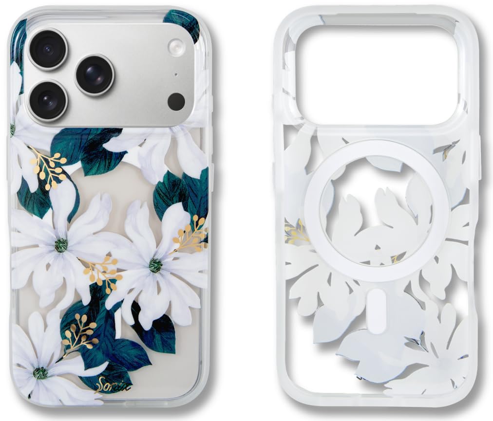 Sonix Case for iPhone 17 Pro | Compatible with MagSafe | 10ft Drop Tested | Delilah Flower