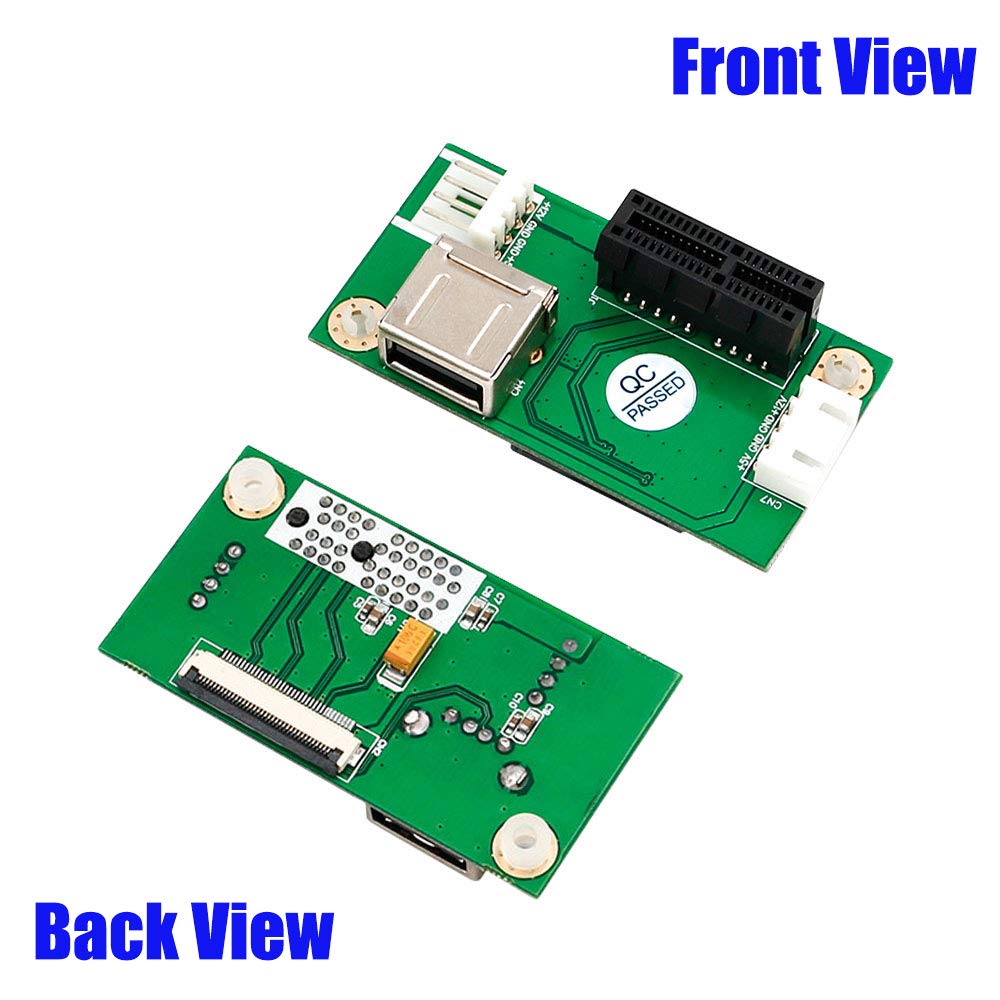 Ngff (M.2) Key A/E To Pci E Express X1+Usb Riser Card With High Speed Fpc Cable
