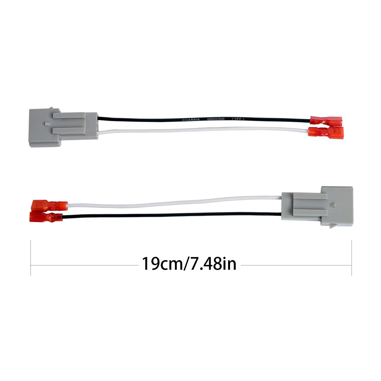 Hstech 2 Pairs (4 Pack) 72 5512 Speaker Wire Adapters For Select 1989 Up Ford Vehicles