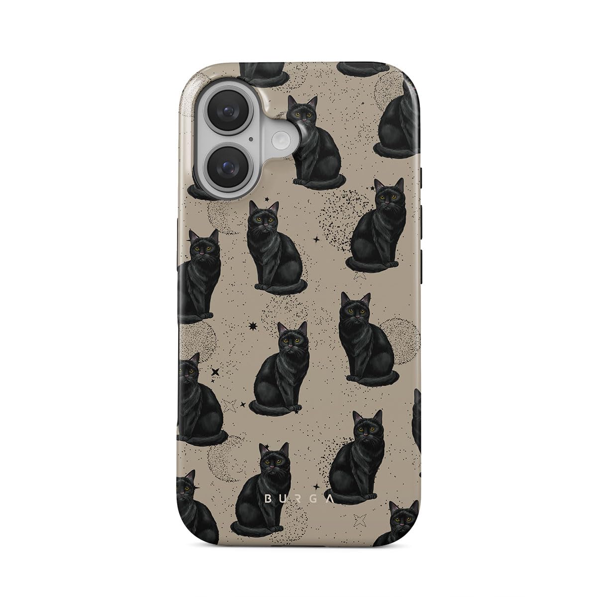 BURGA Unisex Phone Case for iPhone 16 - Dual-Layer Hybrid Design with Shock-Absorbing TPU & Durable Exterior, Scratch-Resistant 