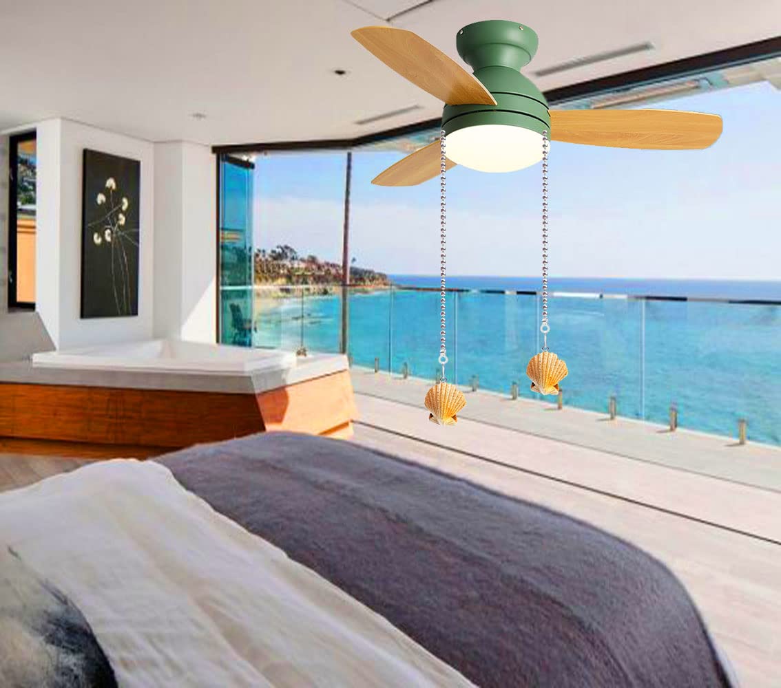 Hyamass 12 Inch Ceiling Fan Pull Chain Ocean Series Charm Pendant Ceiling Fan Danglers Fan Pulls Chain Extender With Ball Chain