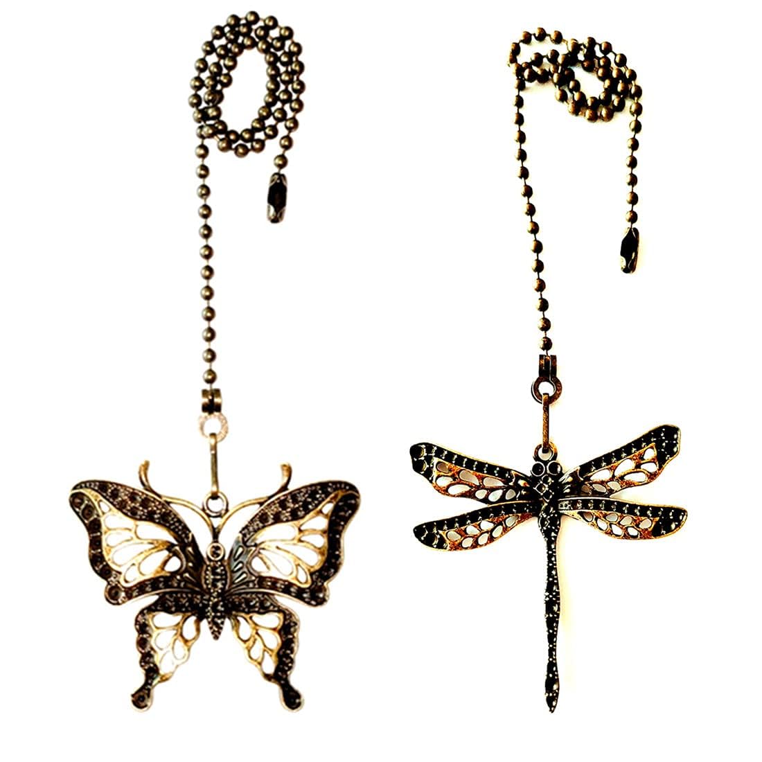 GDQLCNXB Ceiling Fan Pull Chain Ornaments Extension,12 Inches Lighting And Fan Beaded Ball Fan Pull Chain Extender with Connecto