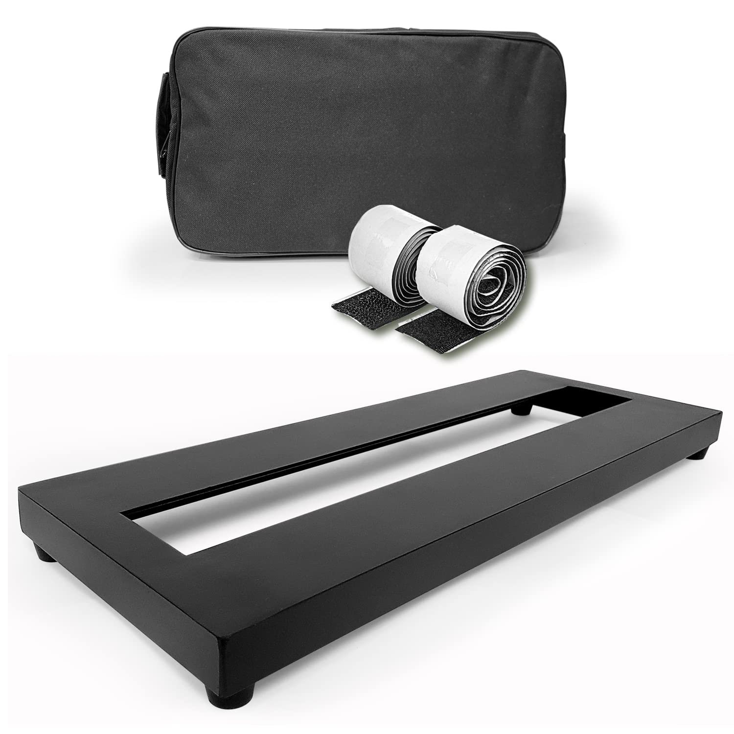 Axcessables Guitar Pedal Board S, Single Space Aluminum Alloy 14.5'' X 5.75'' Pedalboard With Carry Bag