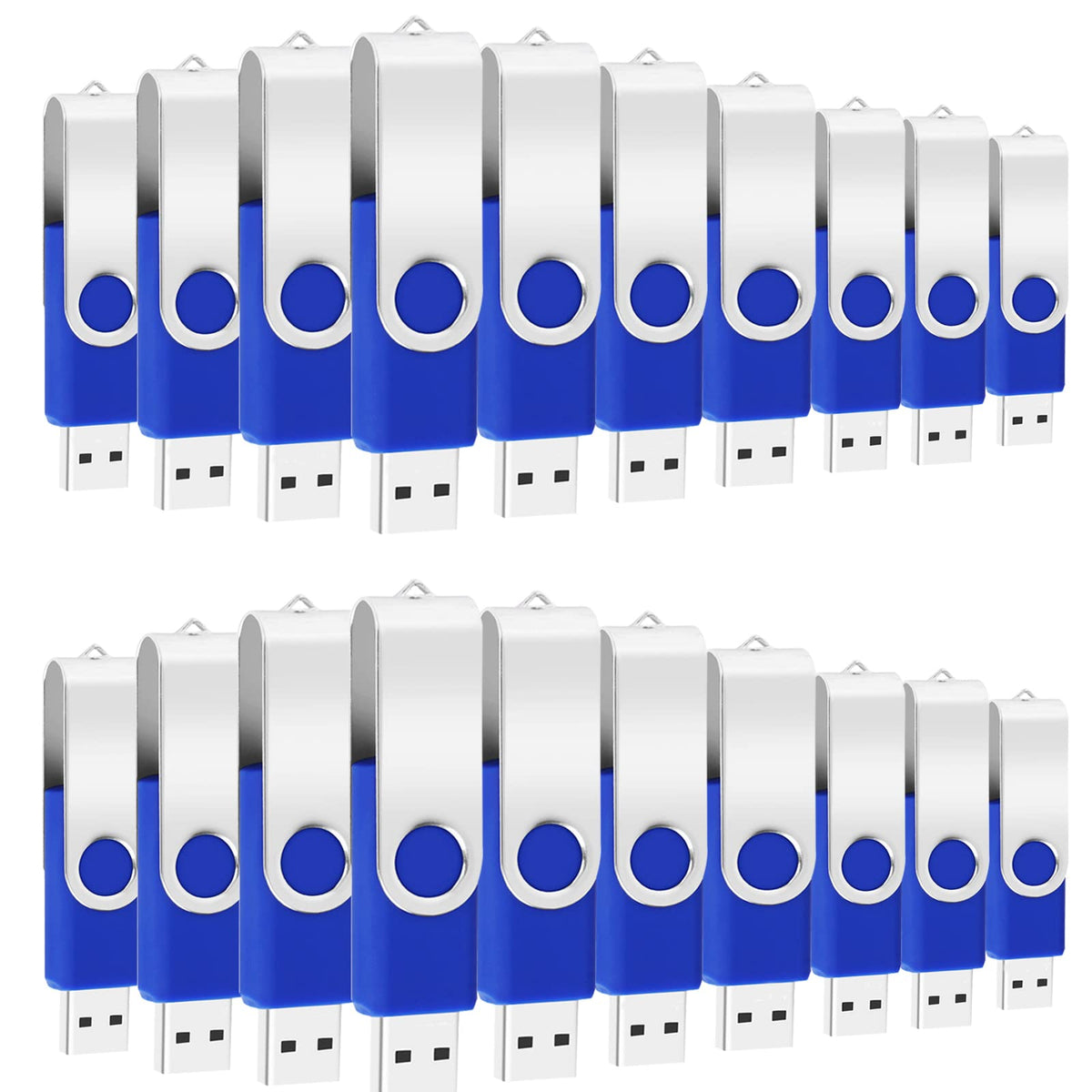 128Mb Bulk Flash Drives 100 Pack Eastbull Usb 2.0 Flash Drives Pack Thumb Drives Bulk Usb Drive Bulk For Storage (Blue 100Units)