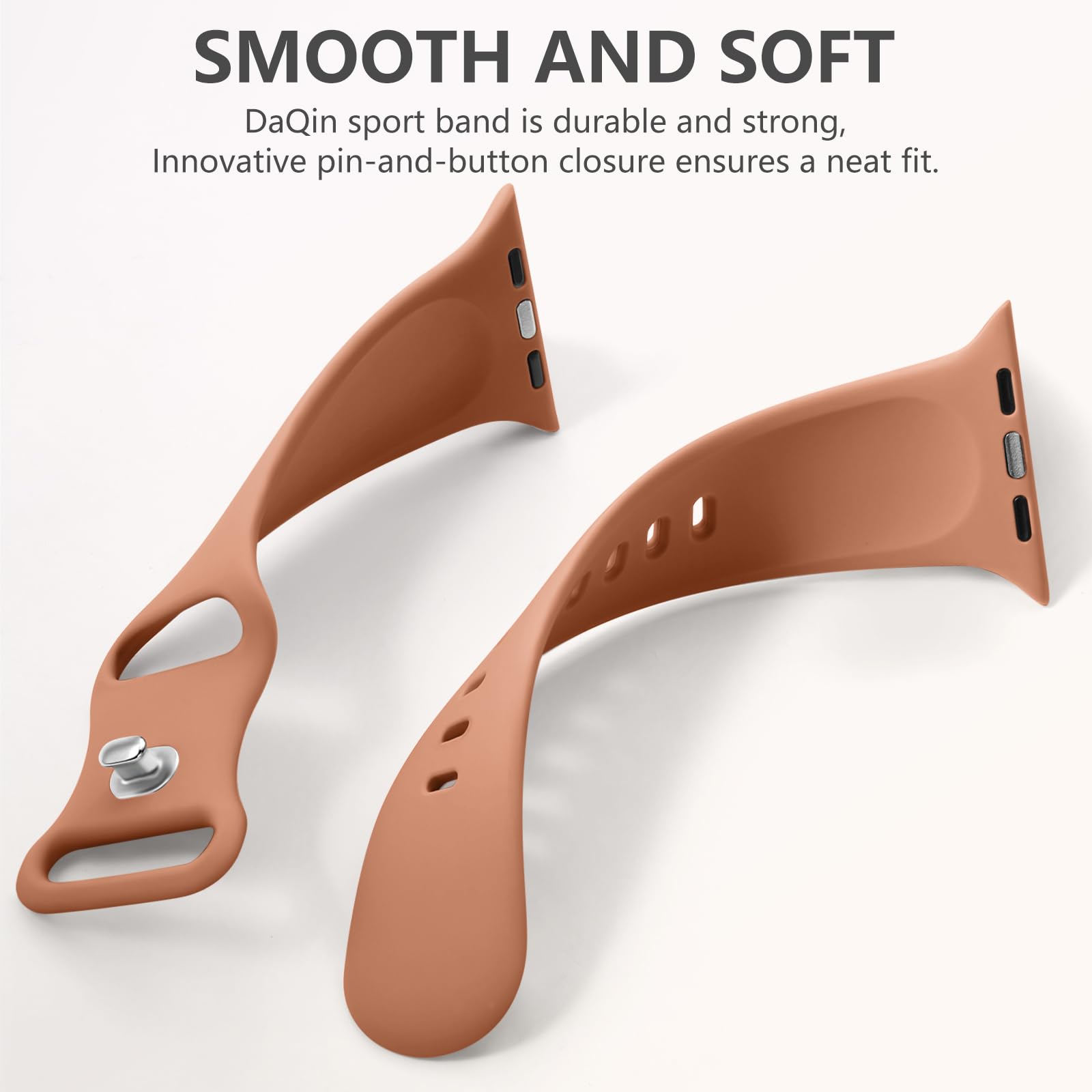 Daqin Compatible With Apple Watch Band 44Mm 45Mm 46Mm 49Mm 40Mm 38Mm 41Mm 42Mm Women Men, Soft Silicone Waterproof Strap For App