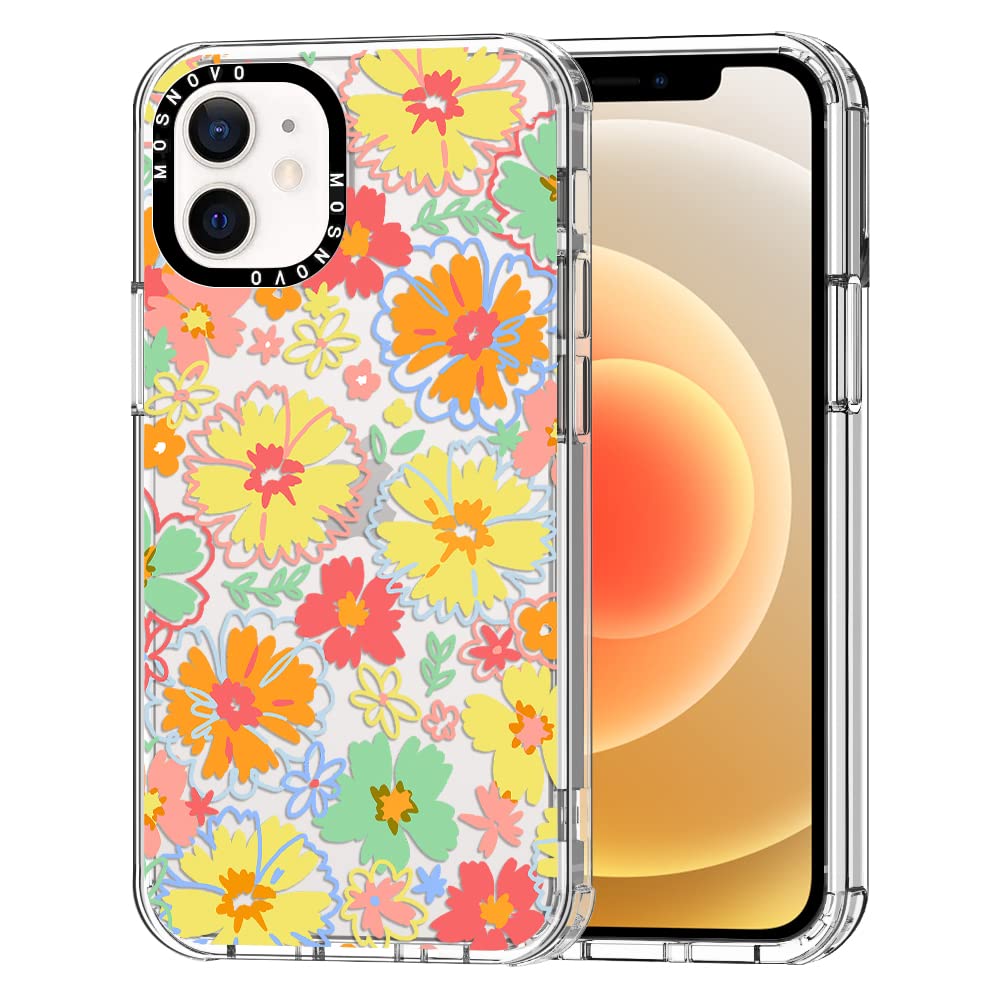 Mosnovo Compatible With Iphone 12 Pro Case, [Buffertech 6.6 Ft Drop Impact] [Anti Peel Off Tech] Clear Tpu Bumper Women Girl Pho