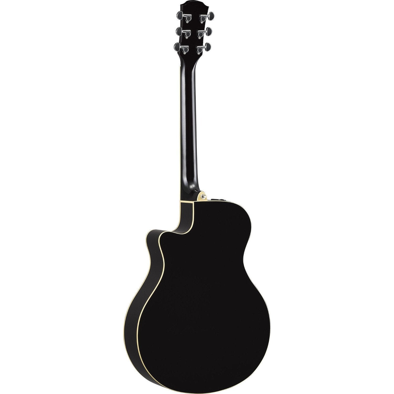 Yamaha Apx600 Bl Thin Body Acoustic-Electric Guitar, Black