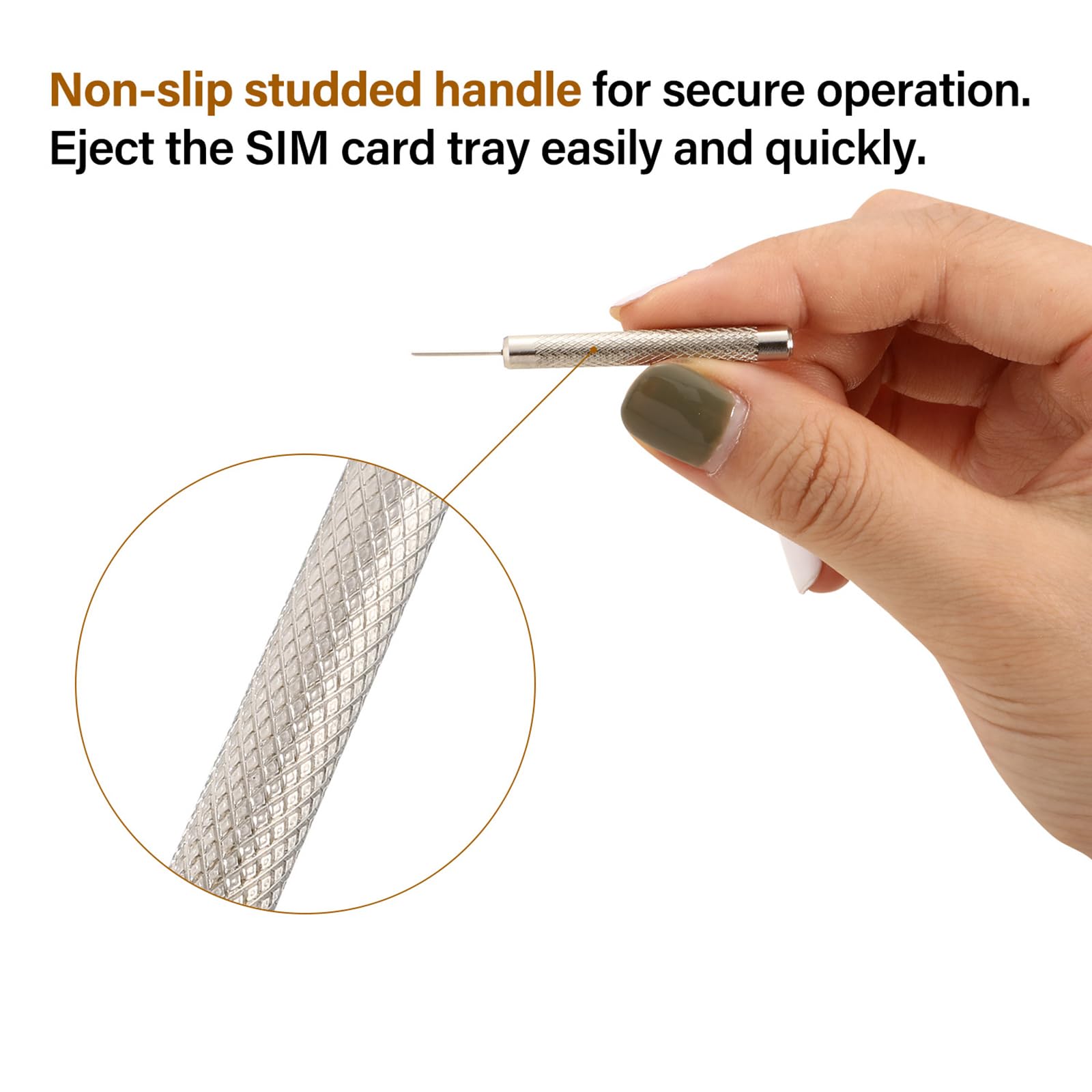 Outus 8 Pack Sim Card Removal Tool Sim Card Ejector Tray Pin Needle With 4 Cleaning Cloth Compatible With Most Phone Models
