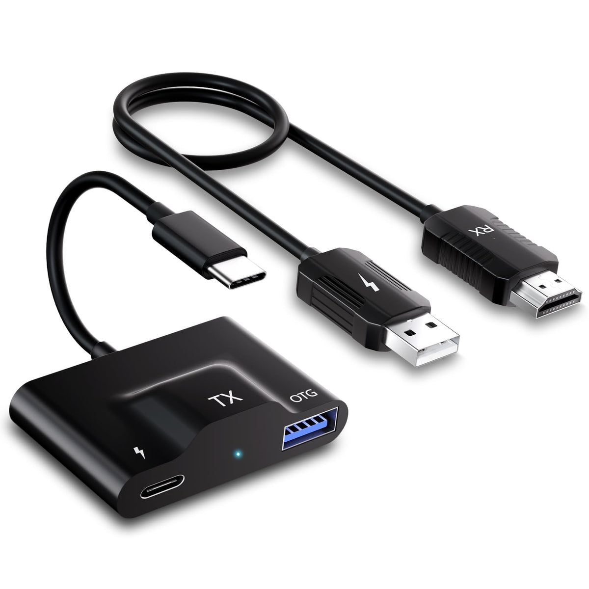 Inverse Net Usb C Wireless Hdmi,Wireless Hdmi Transmitter And Receiver,Hdmi Wireless Dongle,Streaming Video And Audio To Tv/Monitor/Projector From Mac Book/Sur Face/Chrome Book/Phone 15/Pad/Ga Laxy