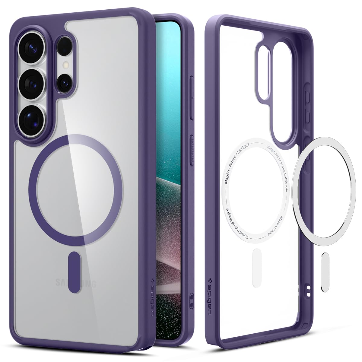 Spigen for Galaxy S26 Ultra Case, Ultra Hybrid MagFit [Anti-Yellowing] [Compatible with MagSafe] [Fast Wireless Charging] - Deep