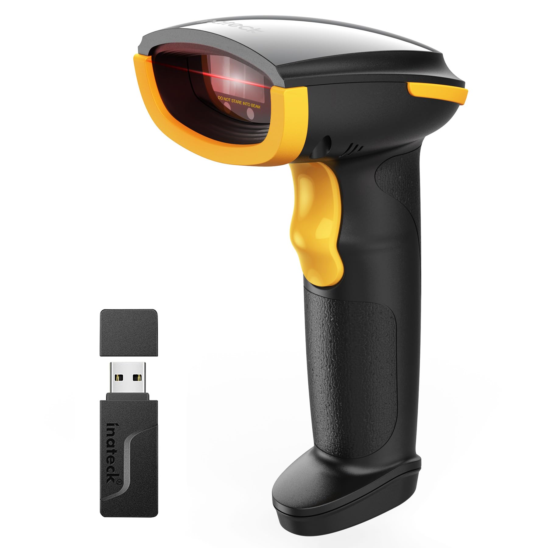 Inateck Wireless Barcode Scanner, Bluetooth Bar Code Scanner, 1D USB Barcode Reader Handheld, 1 Charge 3 Months, Scanner Barcode