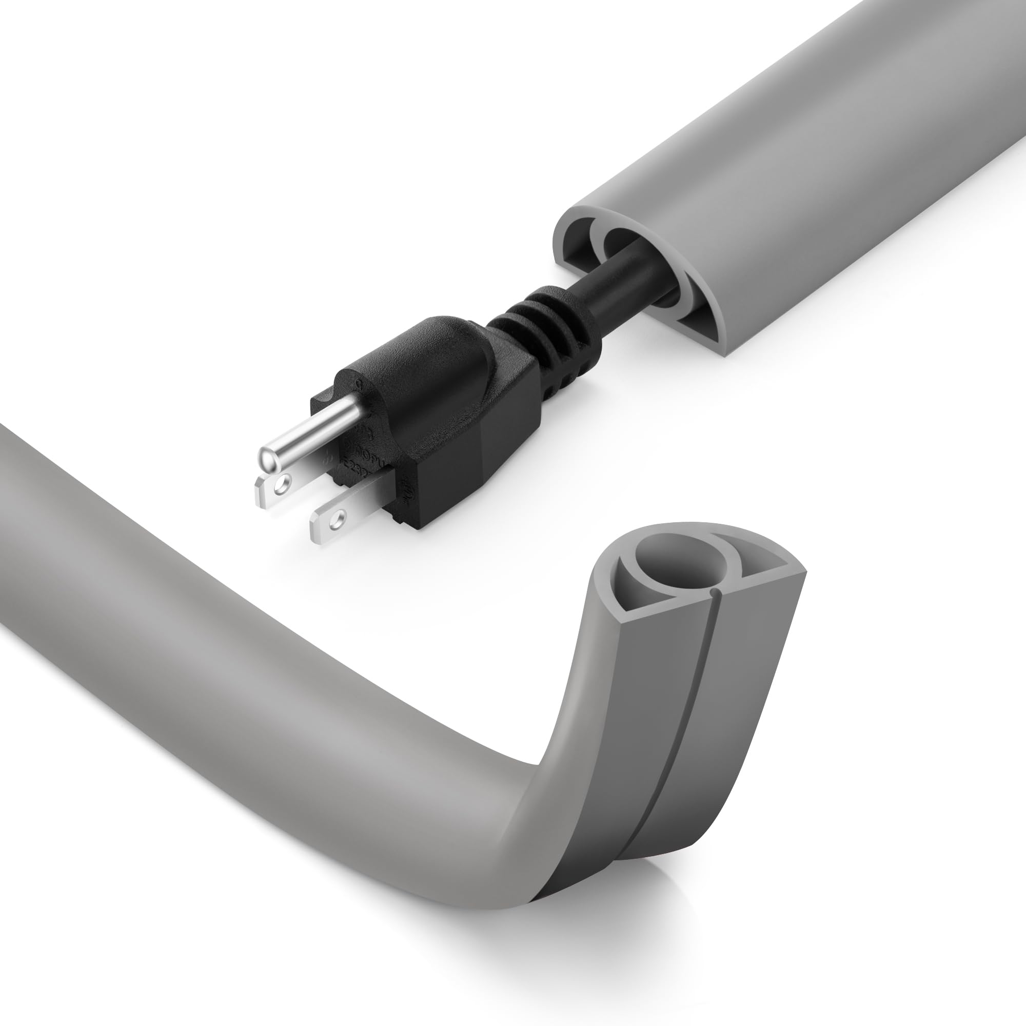 12Ft Cord Cover Floor For Extension Cords, Floor Cable Cover Wire Cover To Protect Cables & Prevent Tripping, Soft Pvc Cord Hide