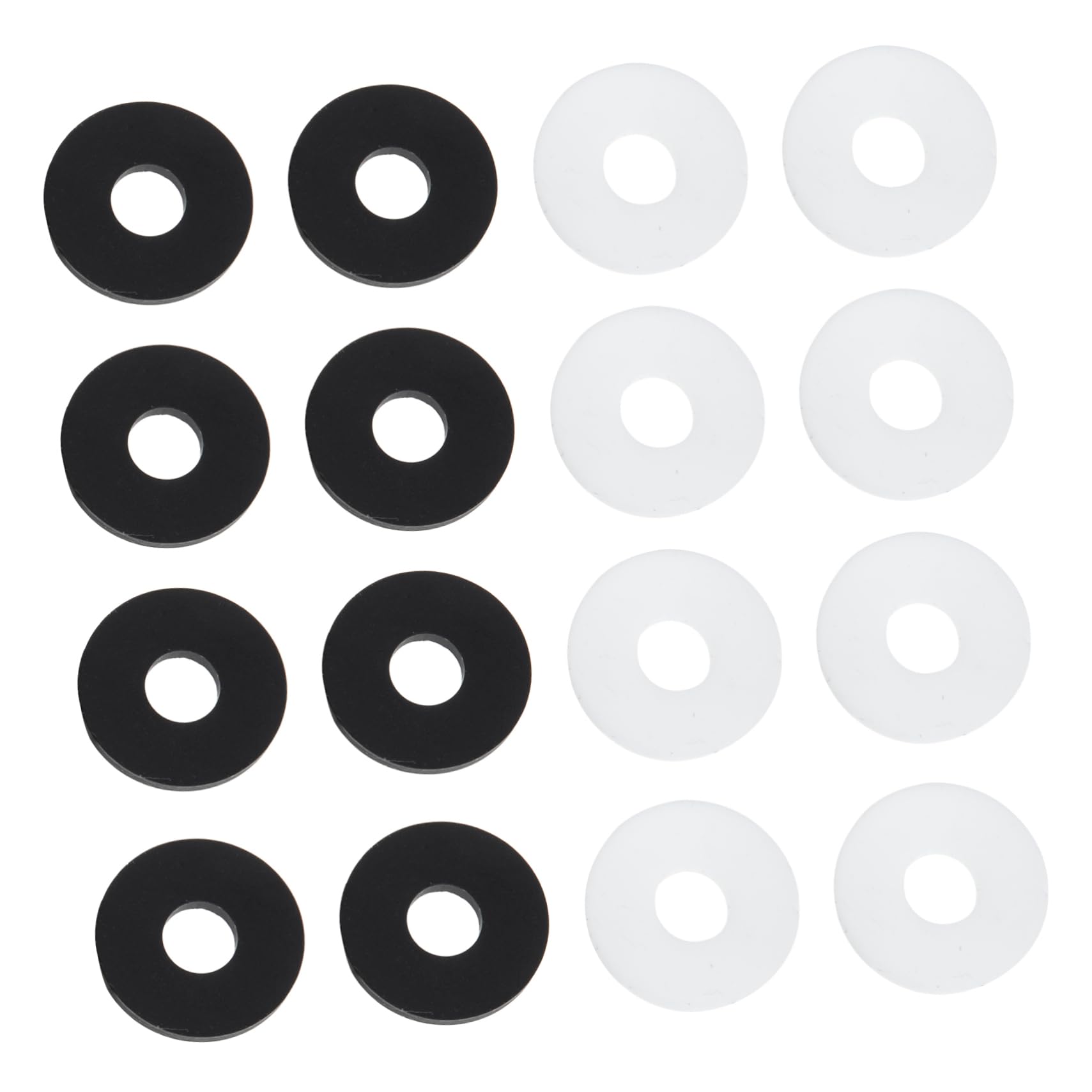Garneck 16pcs Non Guitar Strap Locks Silicone Gaskets for Bass Ukulele and Electric Guitar Fit Easy to Install and Secure Strap