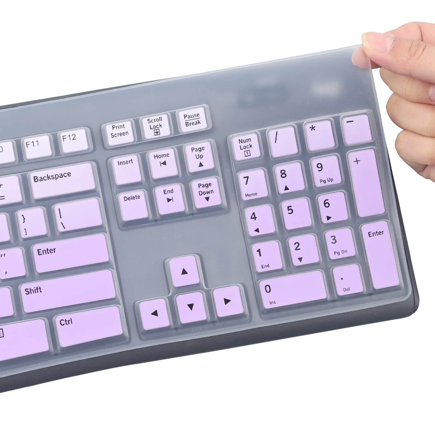 Keyboard Cover Skin Protector Fit Logitech Mk295 Mk275 Mk270 Wireless Keyboard, Logitech K200 K260 K270 Mk200 Mk260 Keyboard (No