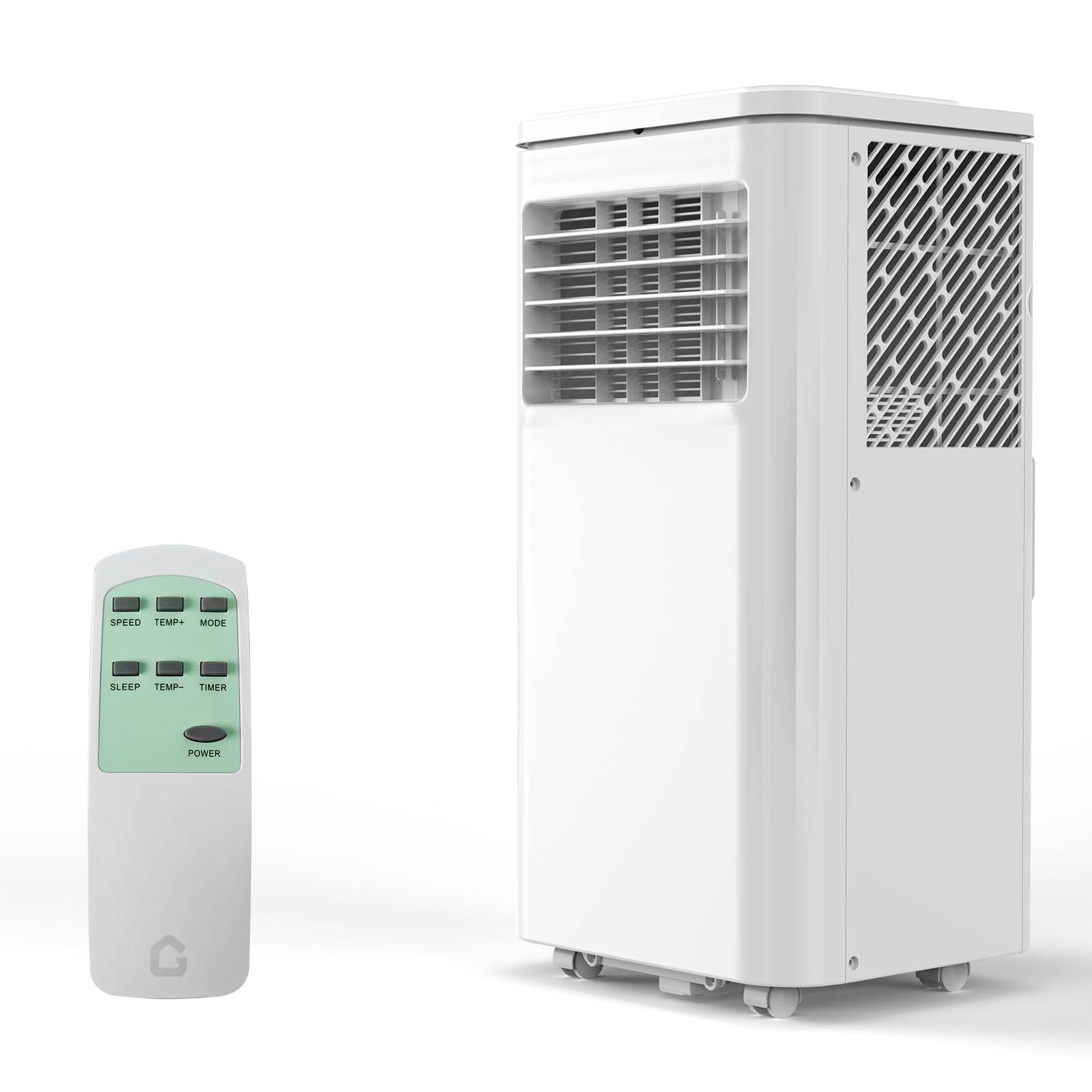 8,000 BTU Portable Air Conditioners, Quiet Portable Cooling AC Unit Up to 350 Sq.Ft. with Dehumidifier, 24H Timer, Sleep Modes,