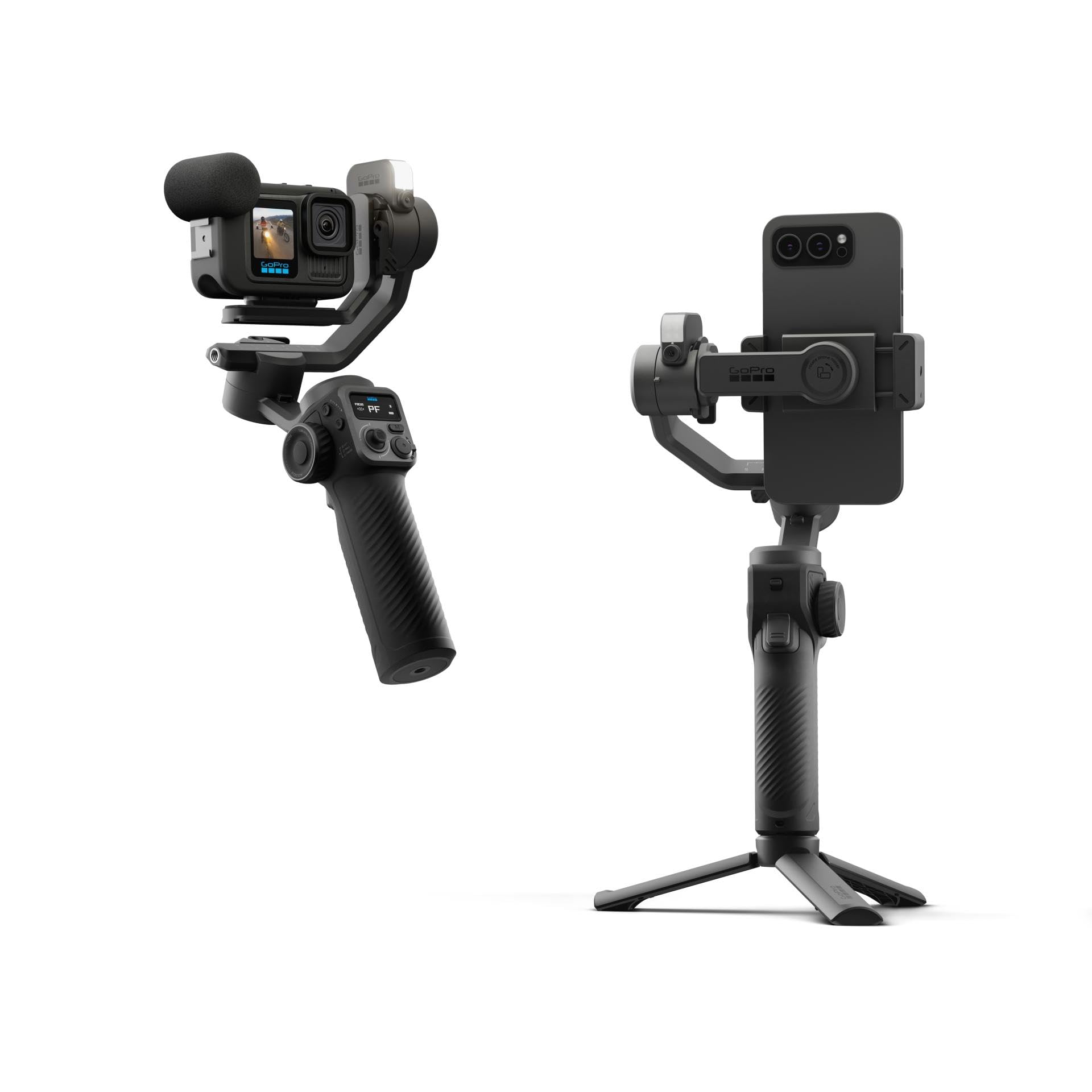 GoPro Fluid Pro AI 3-Axis Gimbal Stabilizer for GoPro Cameras and Smartphones, Subject Tracking, Lighting, Wireless Camera Contr