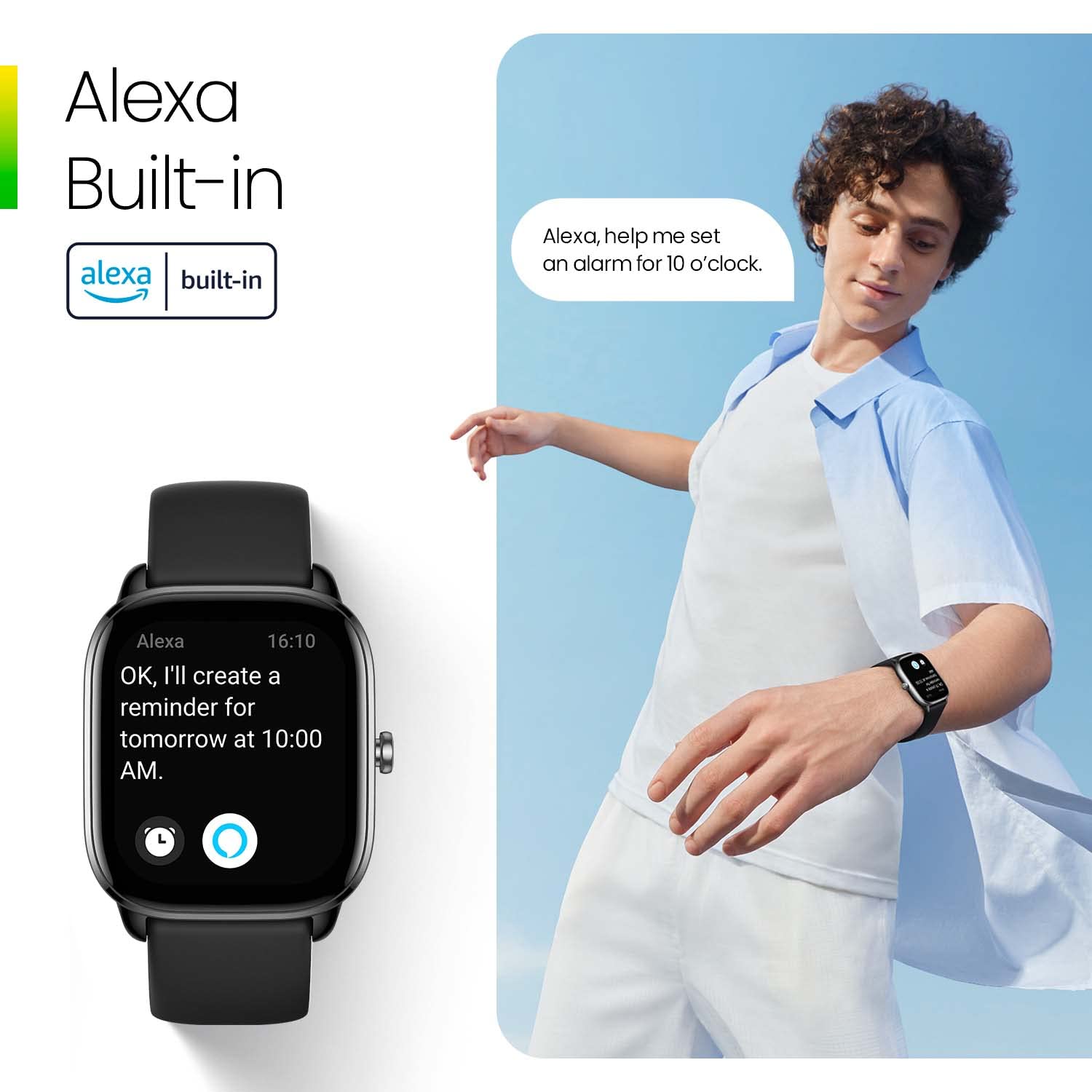 Amazfit Gts 4 Mini Smart Watch For Women Men, Alexa Built-In, Gps, Fitness Tracker With 120+ Sport Modes, 15-Day Battery Life, H