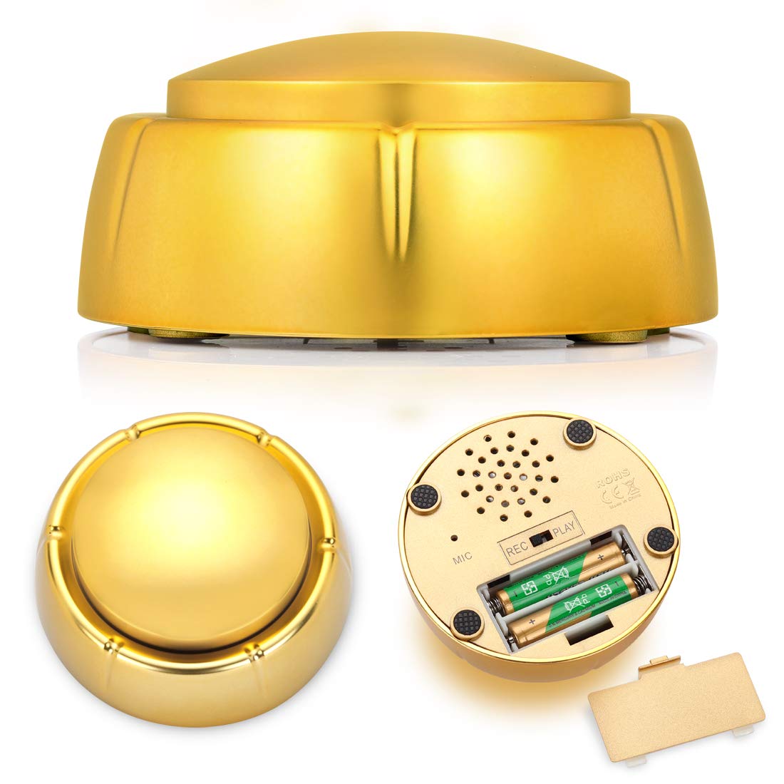 Cover Easy Button Recordable Sound Talking Button Custom Dog Speech Training Buttons Talking Sound Buttons 30 Seconds Record But