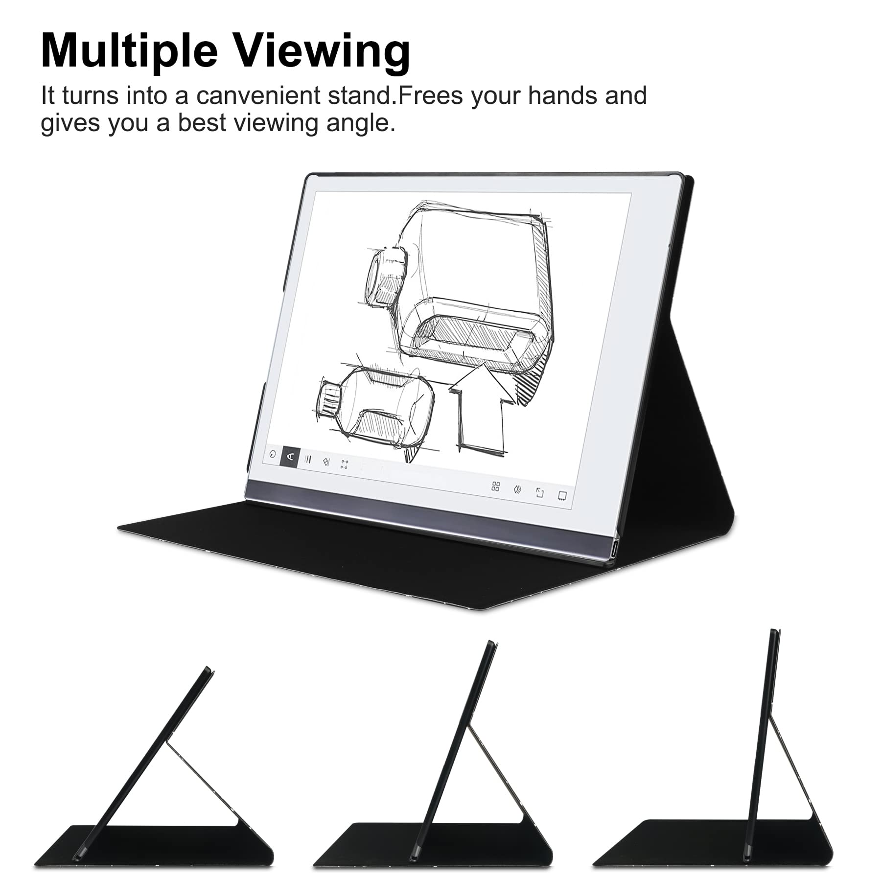 Kuroko Case For Remarkable 2 Tablet Case, Slim Lightweight Stand Hard Back Shell Protective Cover With Pen Holder For Remarkable