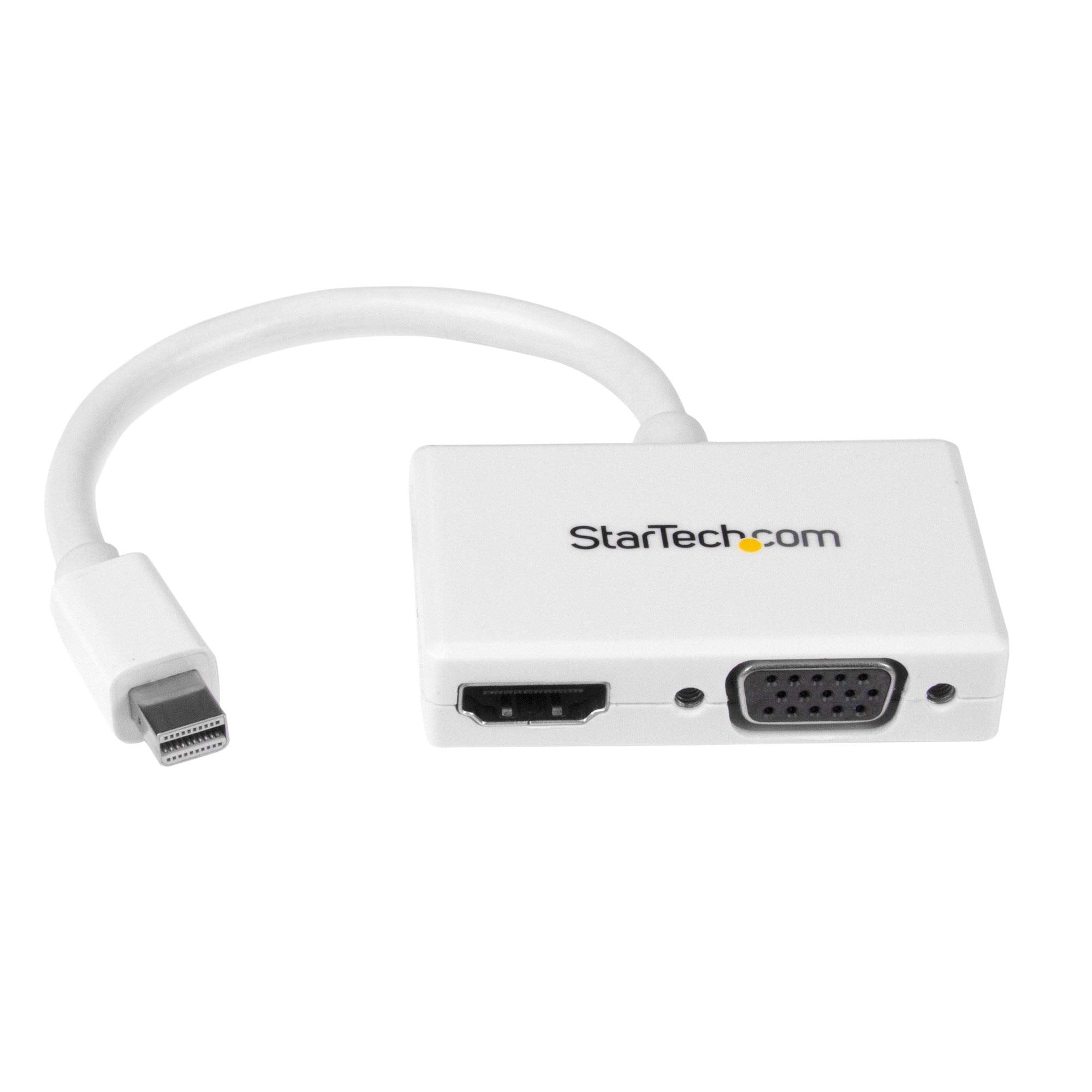 Startech.Com Mini Displayport To Hdmi And Vga Adapter   Mini Displayport Multiport Hub For Your Hdmi Or Vga Monitor/Display (Mdp