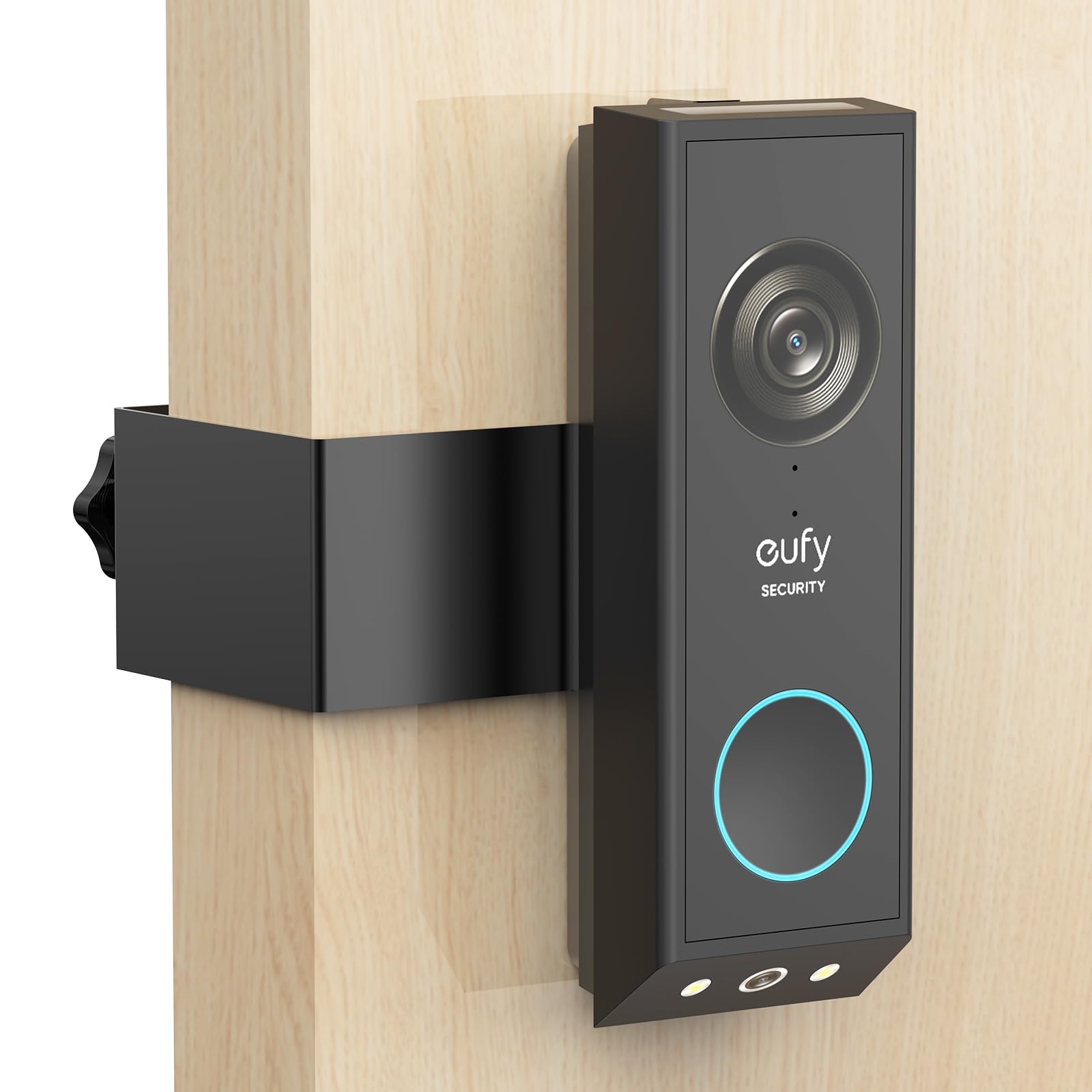 Anti Theft Doorbell Mount For Eufy E340, No Drill Adjustable Doorbell Camera Mount Compatible With Eufy Doorbell E340, Not Block