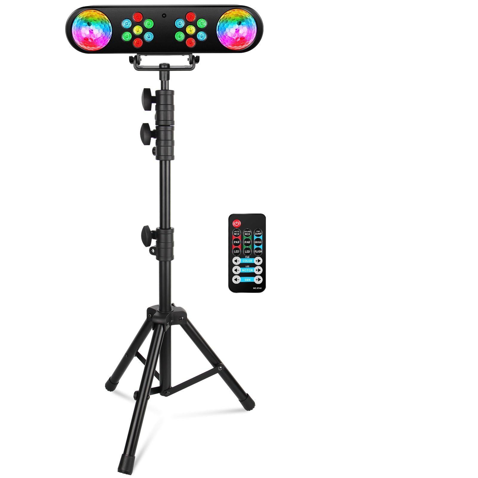 Dj Lights With Stand   Yeesite Stage Party Bar Light Set With Rgb Rotating Ball Led Par Sound Activated And Remote Control Dj Li