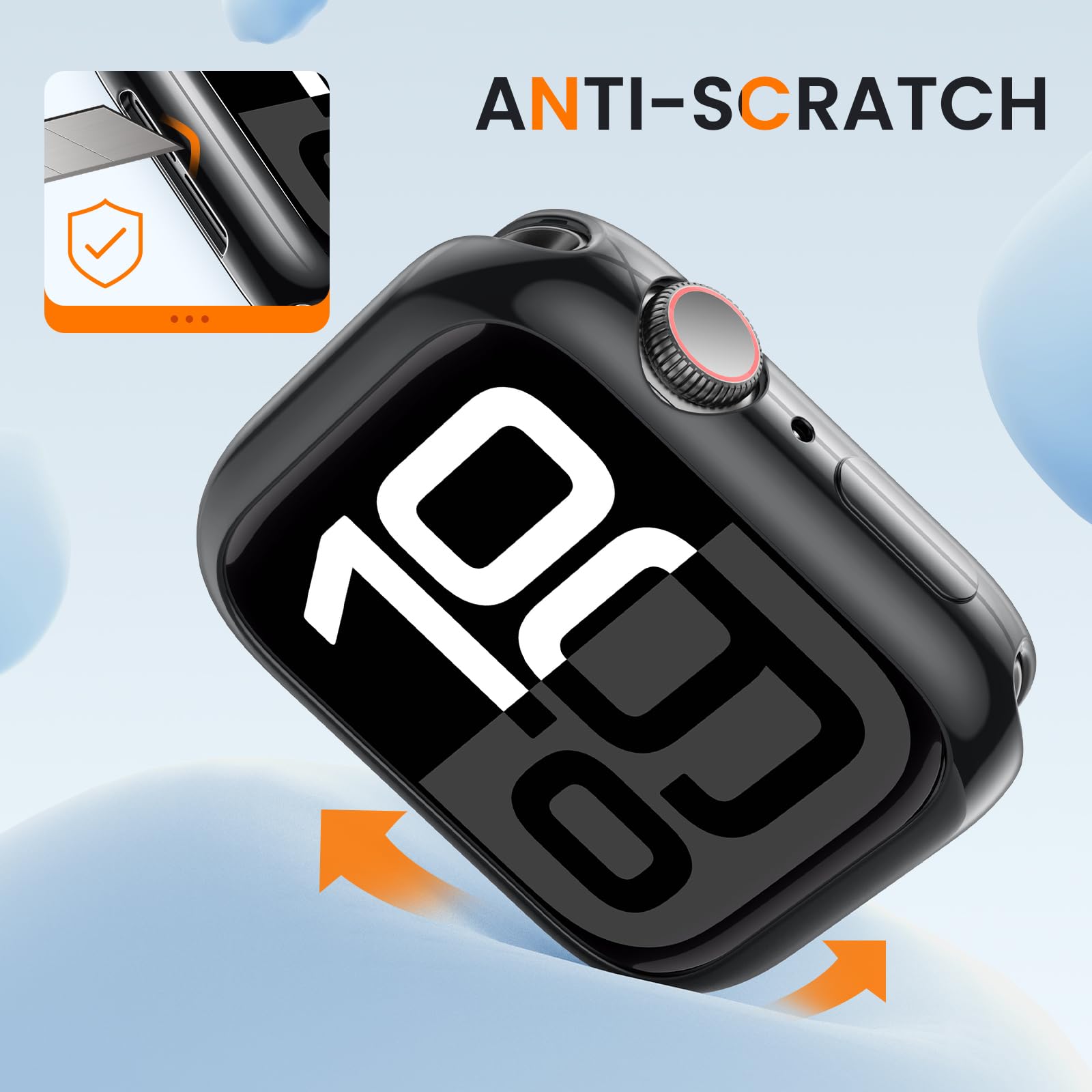 [2 Pack] Goton Bumper Case For Apple Watch Series 10 42Mm, Ultra Thin Soft Tpu Shockproof Case Cover Bumper Protector For Iwatch