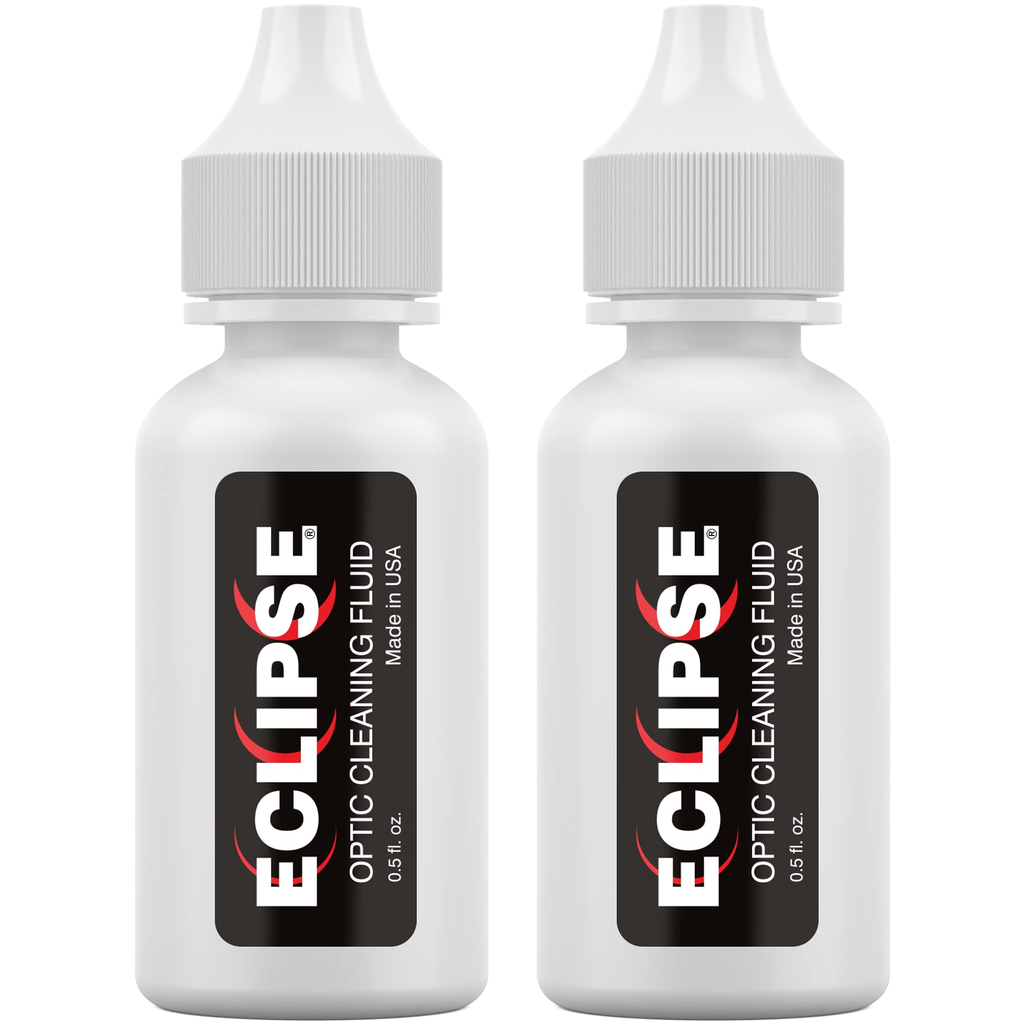 Eclipse Optic Cleaning Solution   Camera Lens And Digital Sensor Cleaner Fluid   Works With All Cameras, Binoculars, And Other Optical Products   Dropper Tip (15Ml)   0.5Oz (2 Pack)
