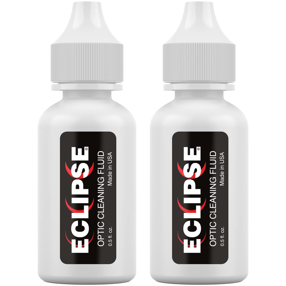 Eclipse Optic Cleaning Solution   Camera Lens And Digital Sensor Cleaner Fluid   Works With All Cameras, Binoculars, And Other Optical Products   Dropper Tip (15Ml)   0.5Oz (2 Pack)