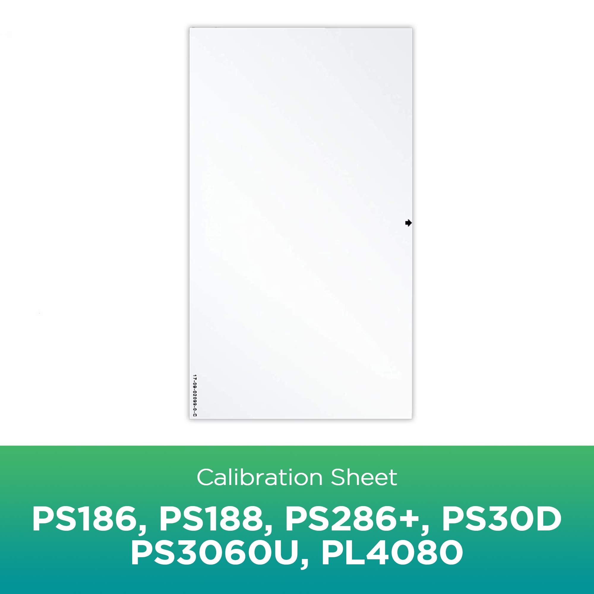 Plustek Calibration Control Sheet   For Ps286 Plus, Ps186, Ps188, Ps30D, Ps3060U, Pl4080 Document Scanner Only