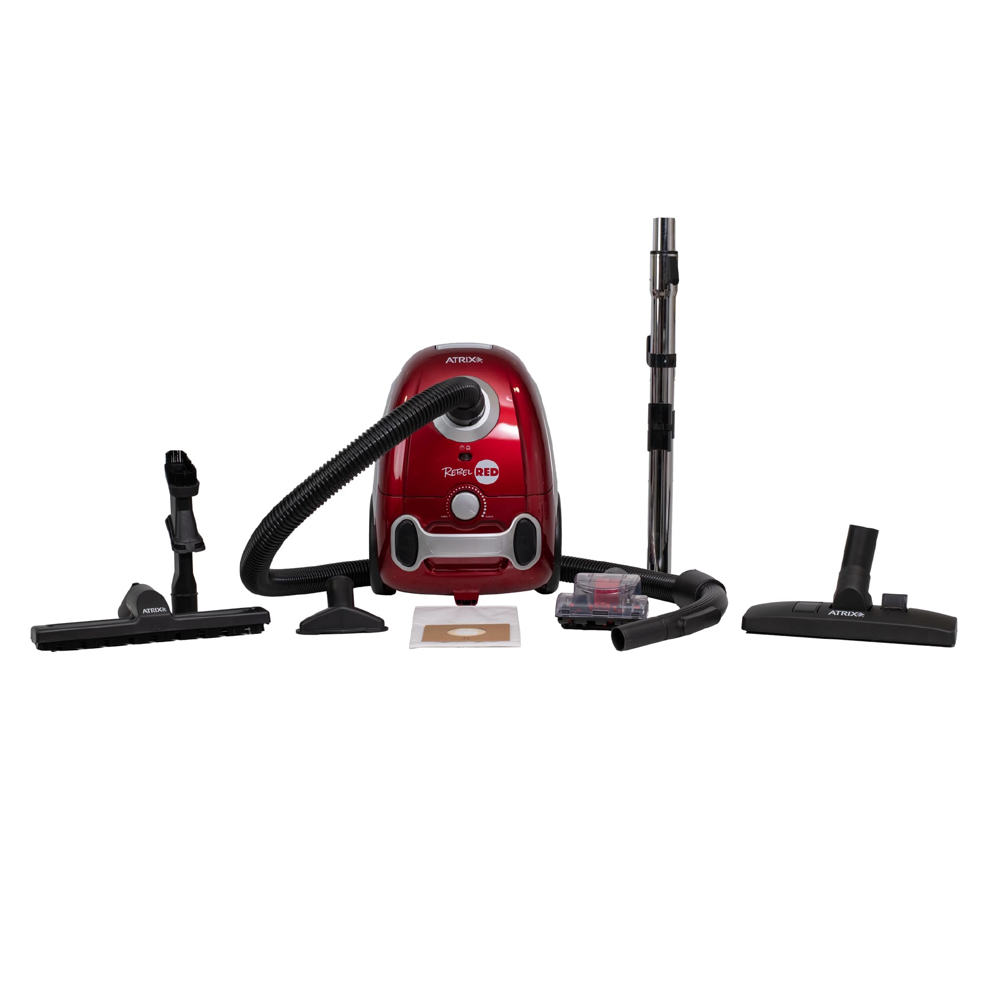 Atrix Rebel Red Hepa Canister Vacuum