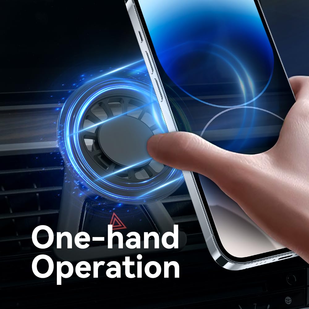 Zchan Fits Magsafe Car Mount For Bmw 5 Series 2017-2023 For Magsafe Car Phone Holder Magnetic For Bmw Phone Mount 5 Series Compa