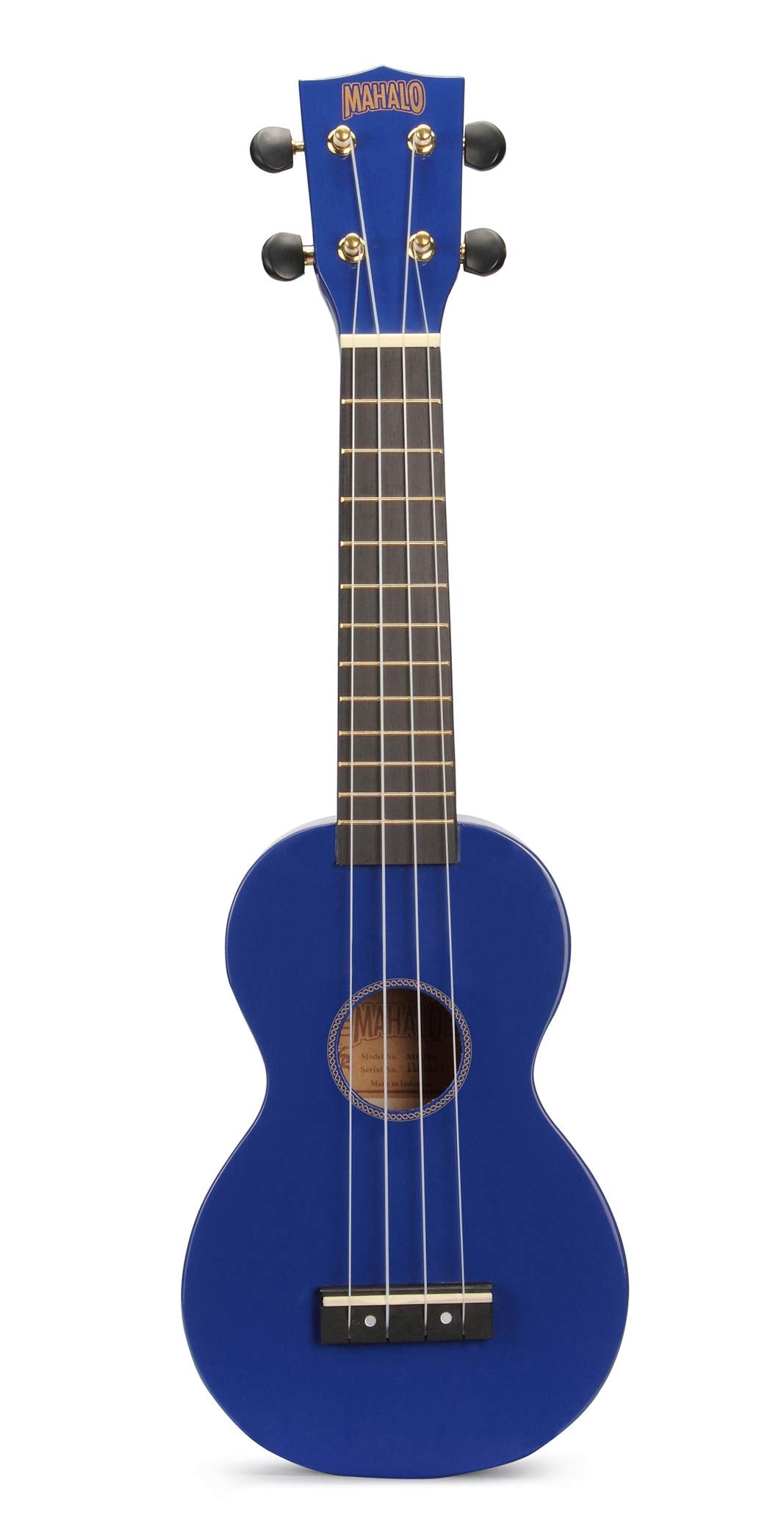 Mahalo Ukuleles Mr1Bu Rainbow Series Soprano Ukulele,Blue