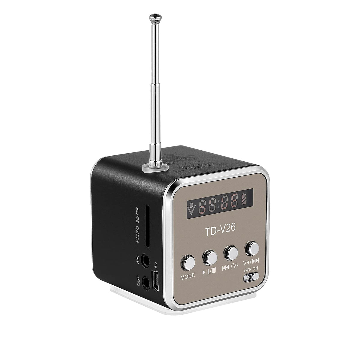 Hemobllo Mini Speaker Digital Portable Music Mp3/4 Player Micro Sd/Tf Usb Disk Speaker Fm Radio Mini Digital Display Screen Spea