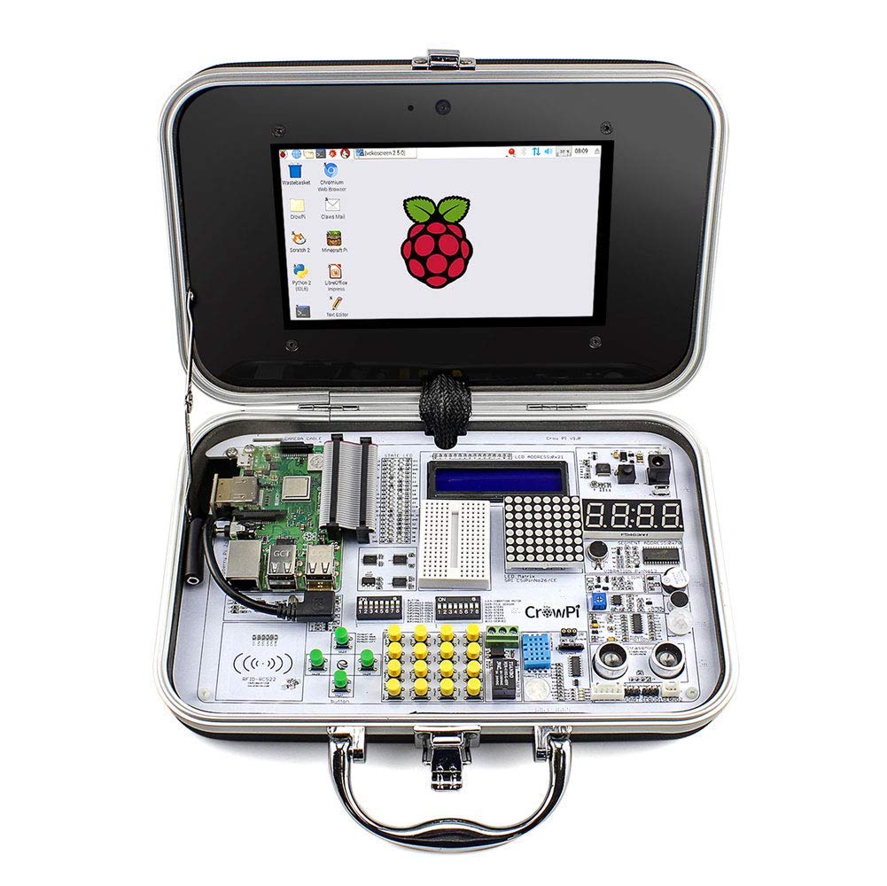Elecrow Crowpi Raspberry Pi 4 3 B 3B+ 4B+ Kit Raspberry Pi Learning Programming Kit With Sensors   Advanced Version