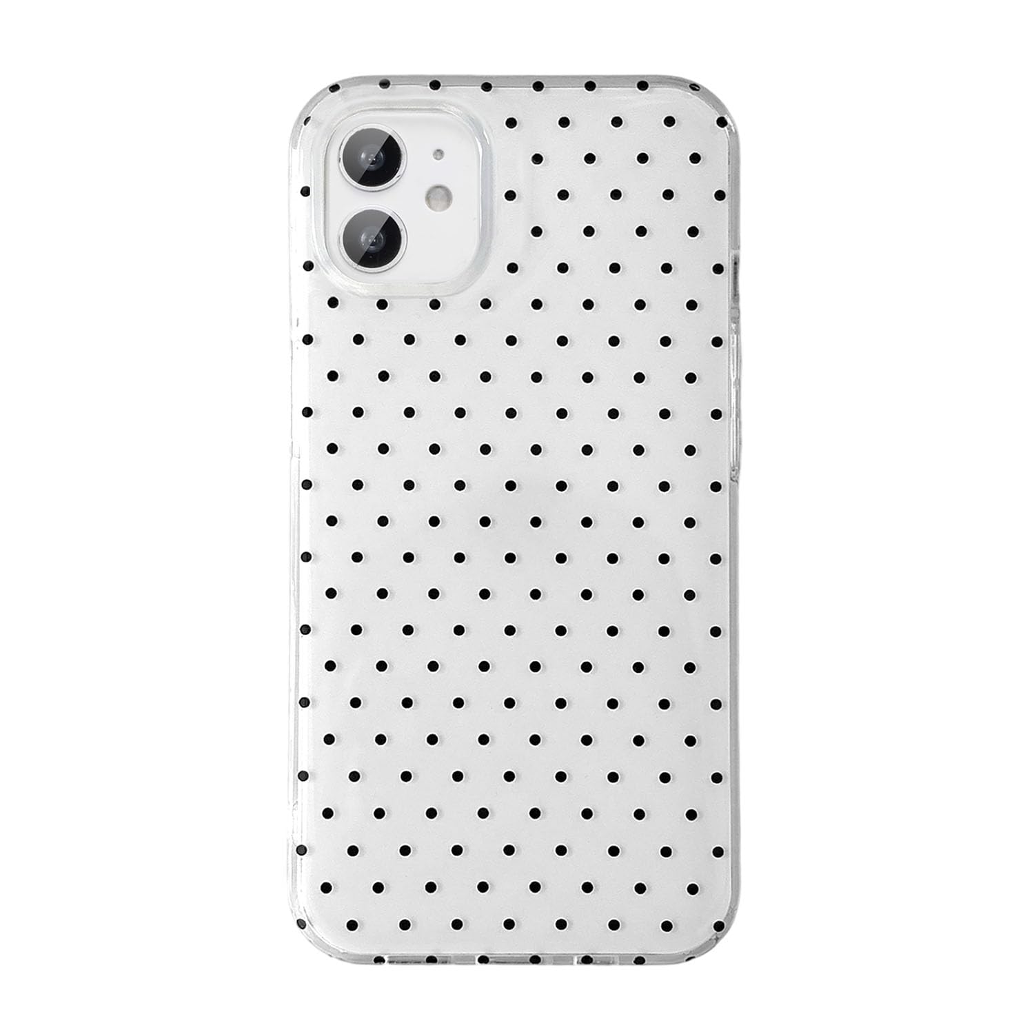 QLTYPRI Cute Phone Case for iPhone 11 Case Polka Dot Fashion Aesthetic Design for Women Girls, Slim TPU Shockproof Protective Ph