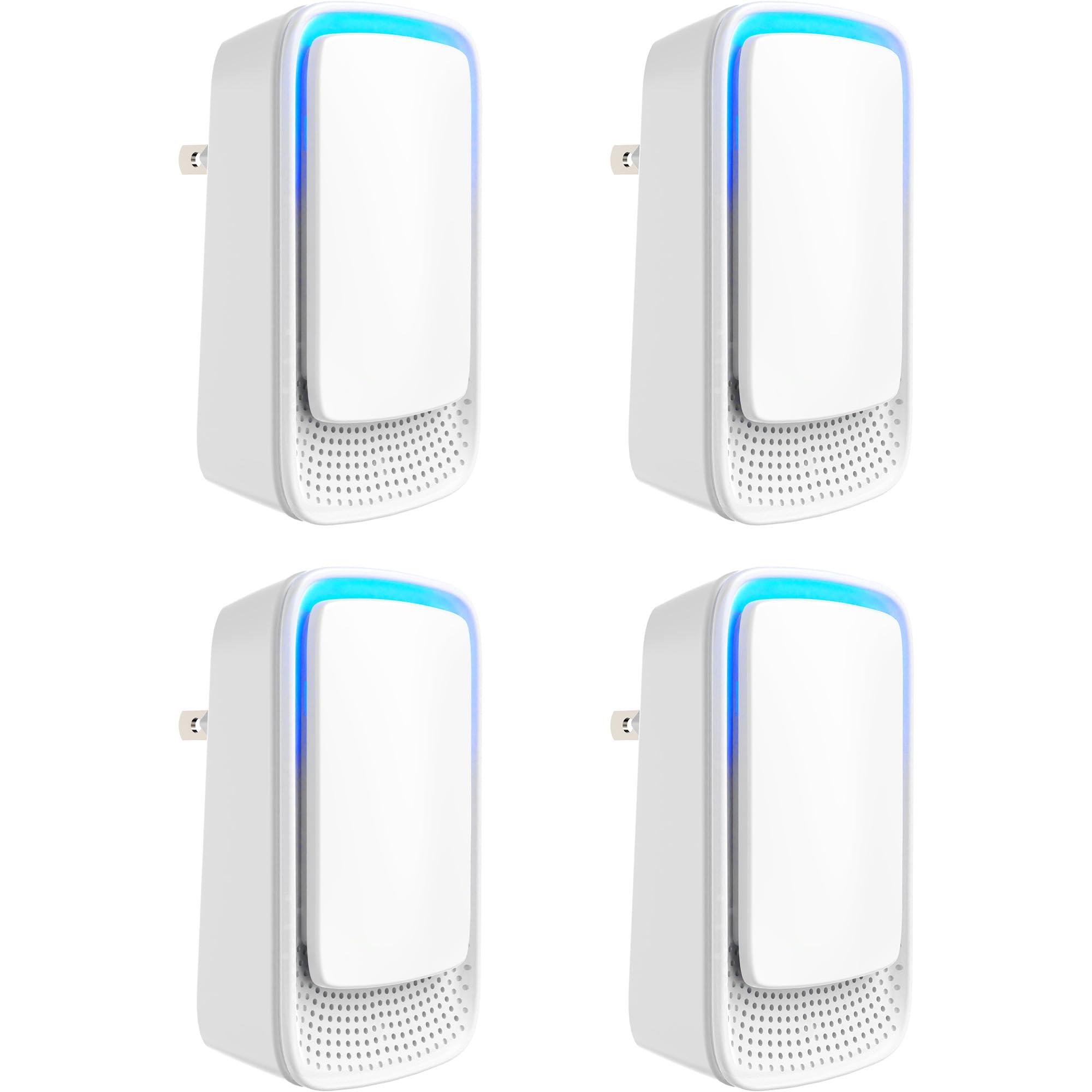 4 Pack Plug In Negative Ion Ionizer For Home, Office, Kitchen, Bedroom, Bathroom   Filterless, Quiet Operation, Portable Mini Ai