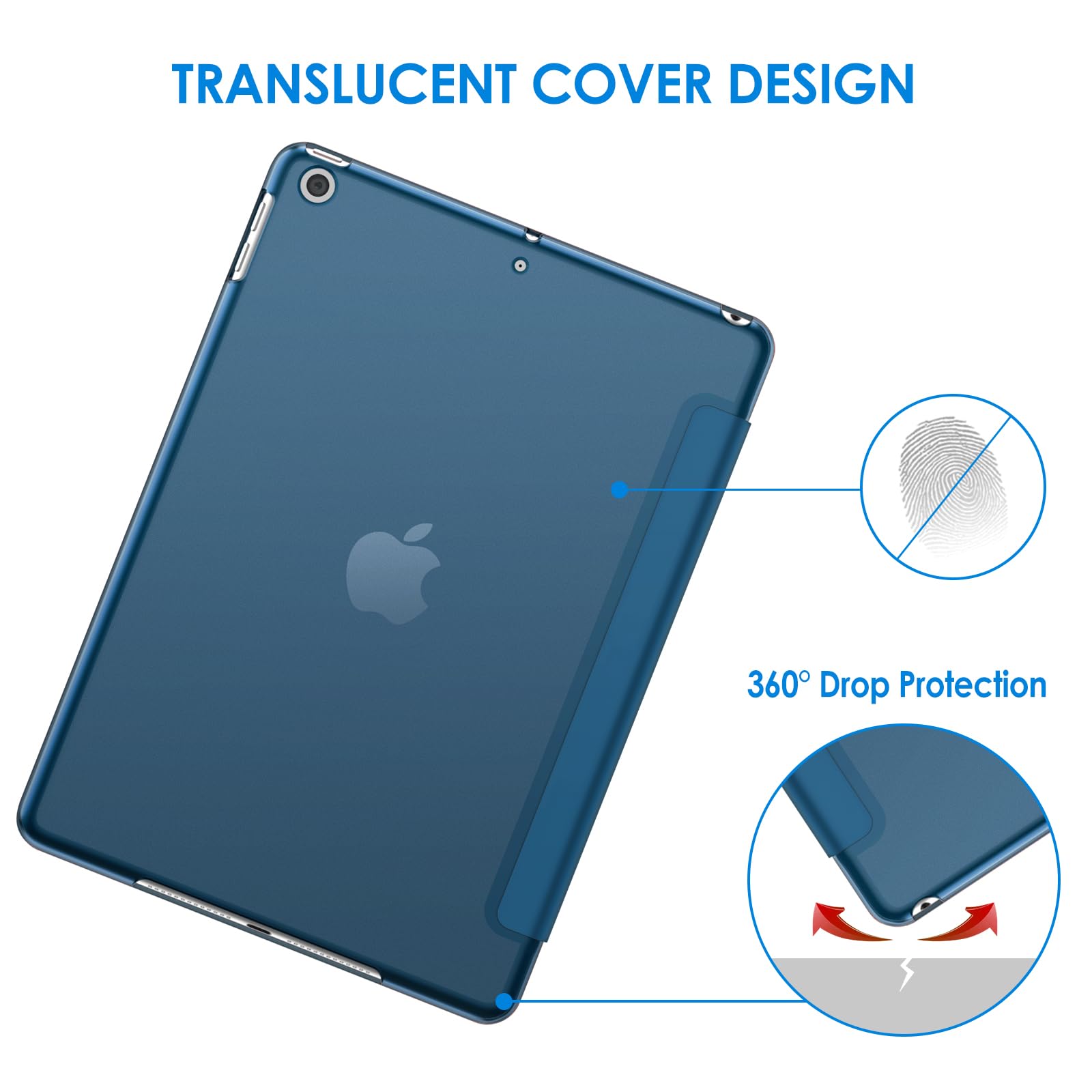 Jetech Case For Ipad (9.7-Inch, 2018/2017 Model, 6Th/5Th Generation), Smart Cover Auto Wake/Sleep (Teal)